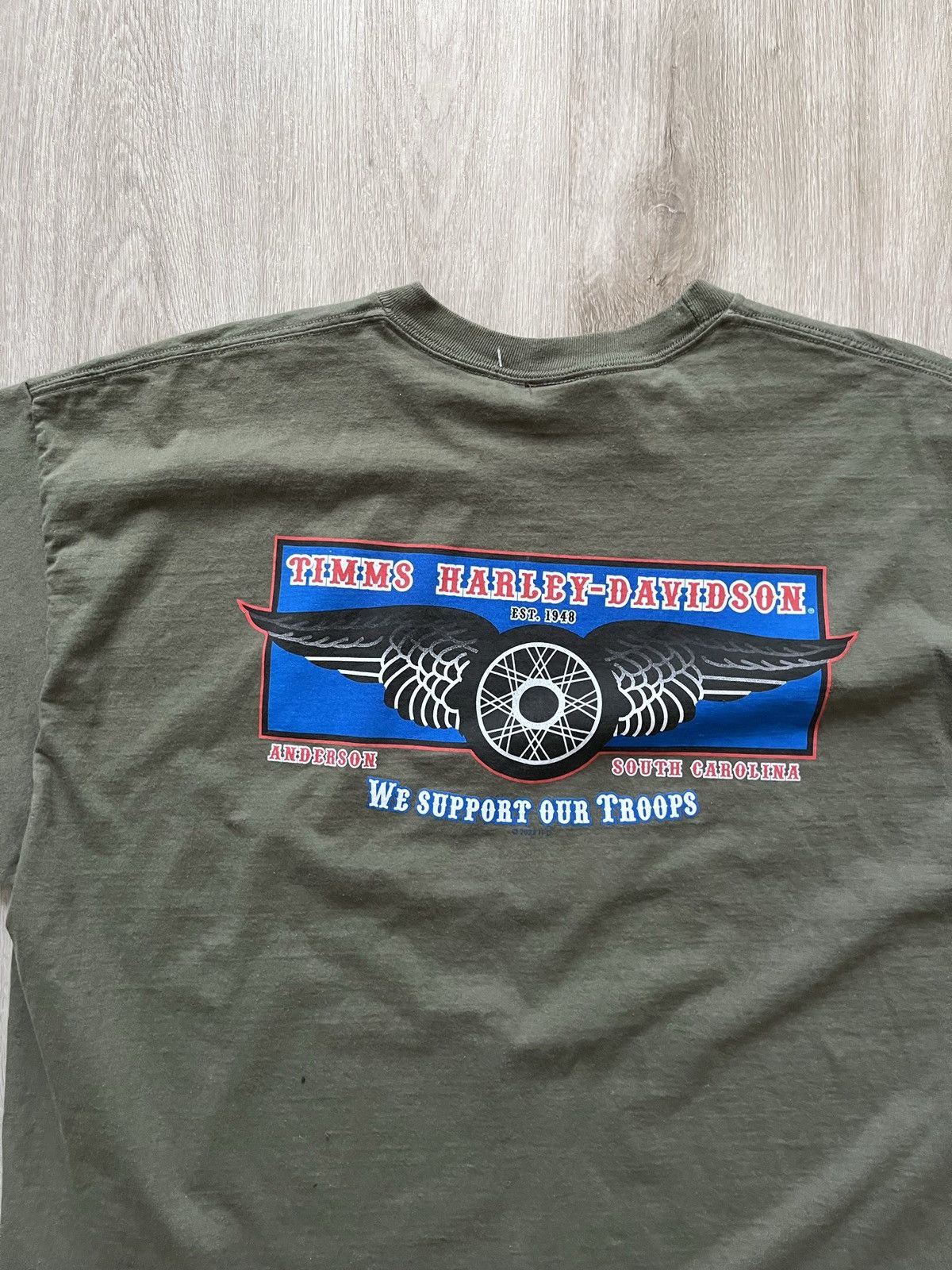 Harley Davidson Harley Davidson "we support our troops" shirt Size US XL / EU 56 / 4 - 7 Thumbnail