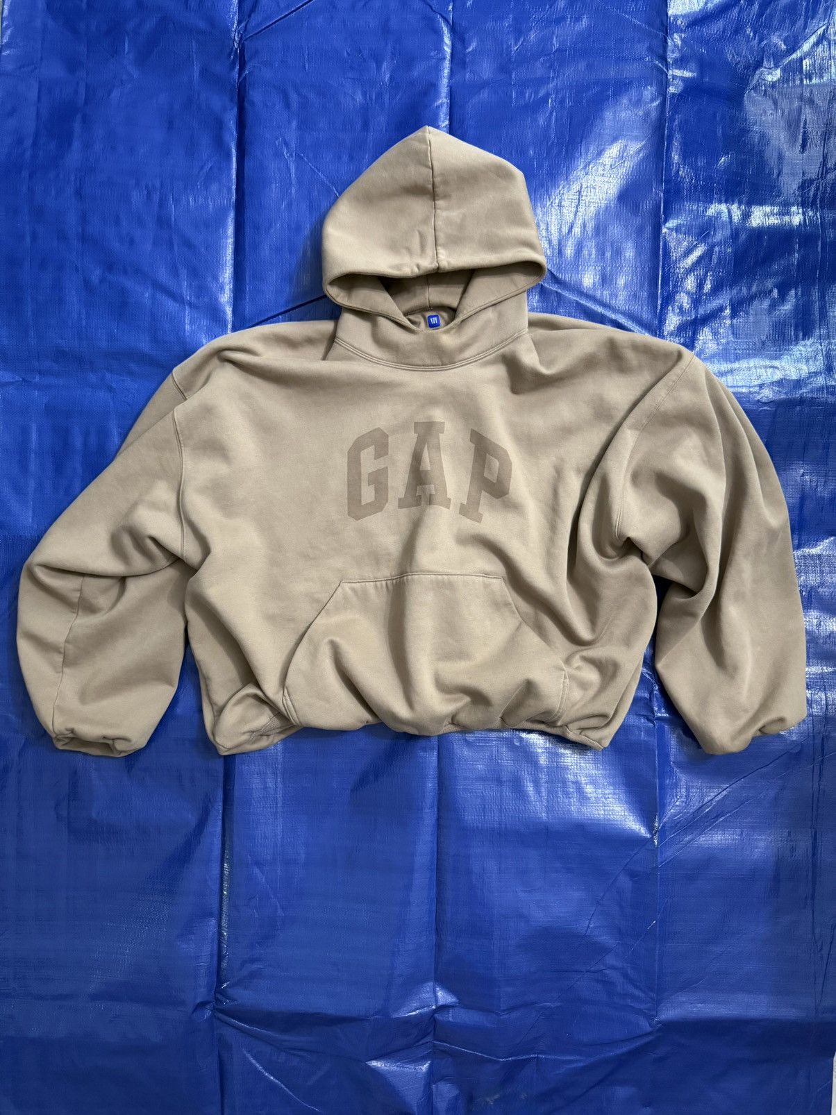 Yeezy Gap Balenciaga Dove Hoodie Beige | Grailed