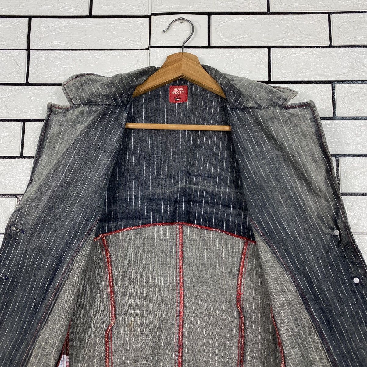 Japanese Brand 📌Hickory Chore Work Jacket Miss Sixty Issey Miyake Size M / US 6-8 / IT 42-44 - 16 Thumbnail