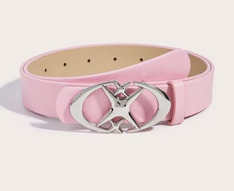 Japanese Brand Pink Triple Star PU Leather Belt Size 30 - 1 Thumbnail