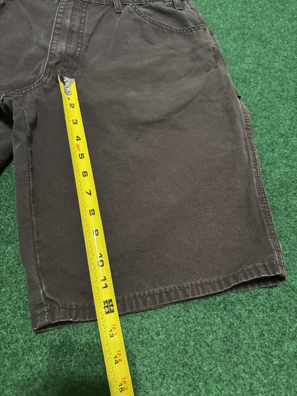 Dickies × Vintage Y2K Dickies Brown Carpenter Jorts Mens 36 Waist 12” Shorts Size US 36 / EU 52 - 5 Thumbnail