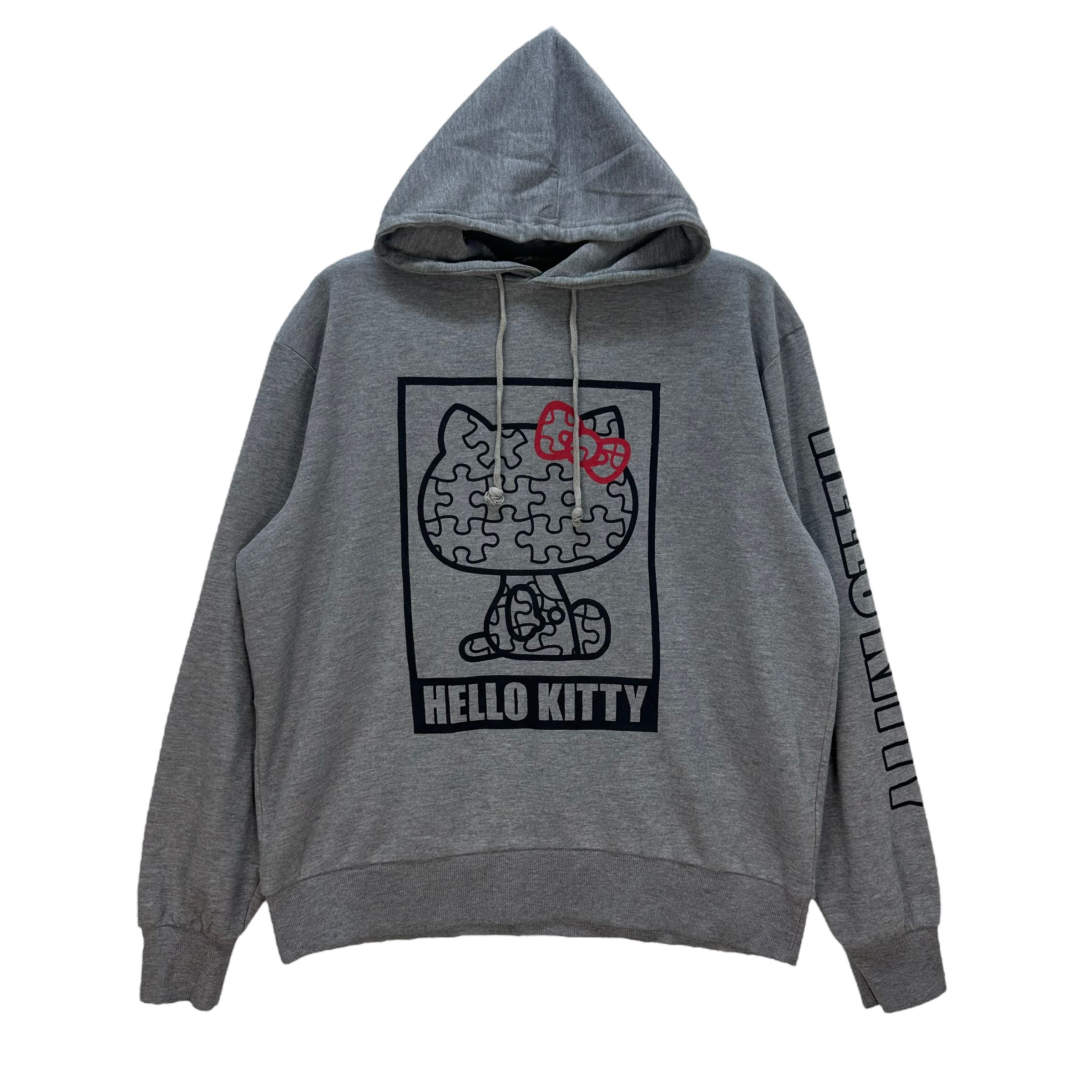 Japanese Brand HELLO KITTY BIG LOGO PULLOVER HOODIES #8148-206 Size US L / EU 52-54 / 3 - 1 Thumbnail