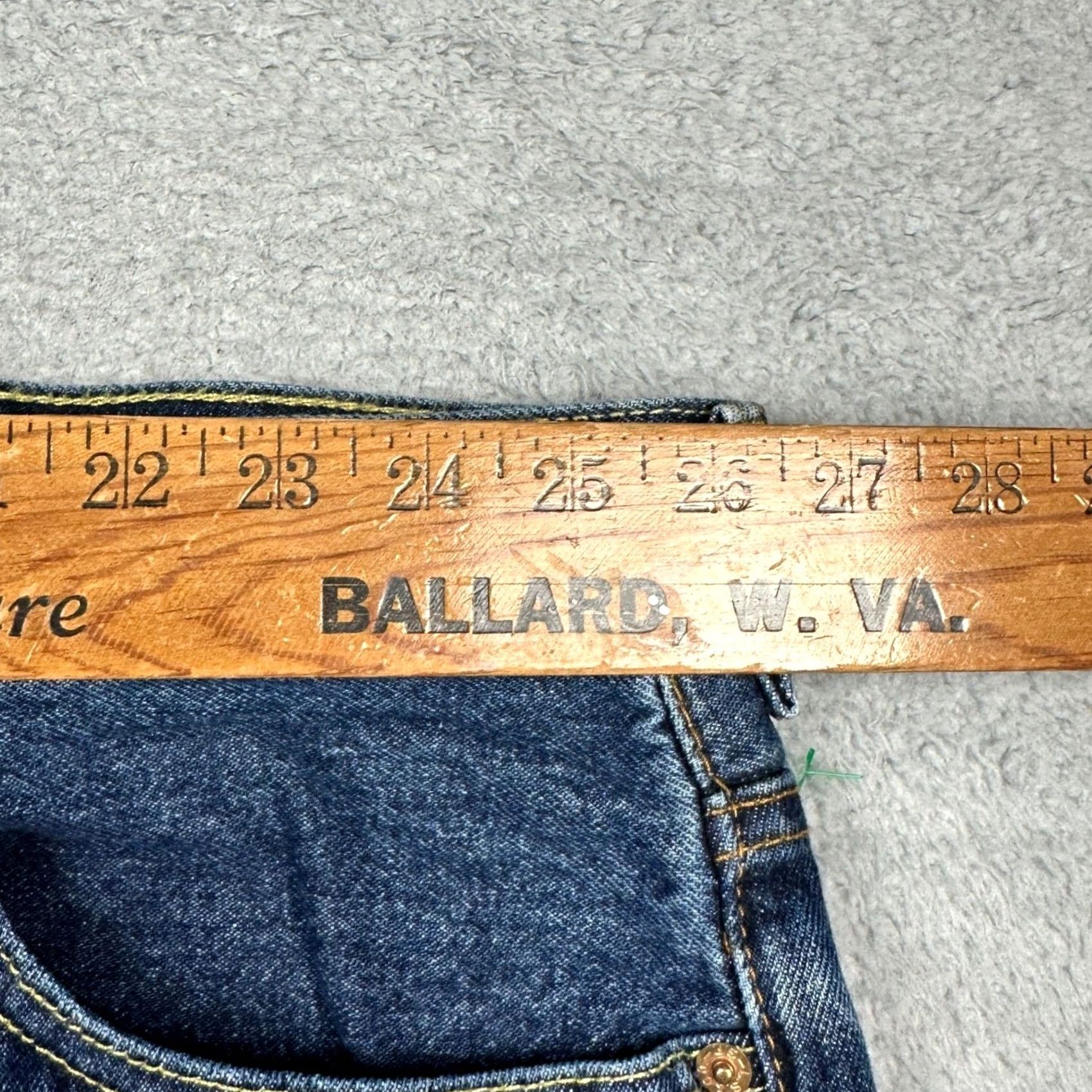Denime VINTAGE New Levis 505 Mens 54X32 Big Tall Jeans Straight Regular Fit Blue 5 Pocket Denim Size US 38 / EU 54 - 7 Thumbnail