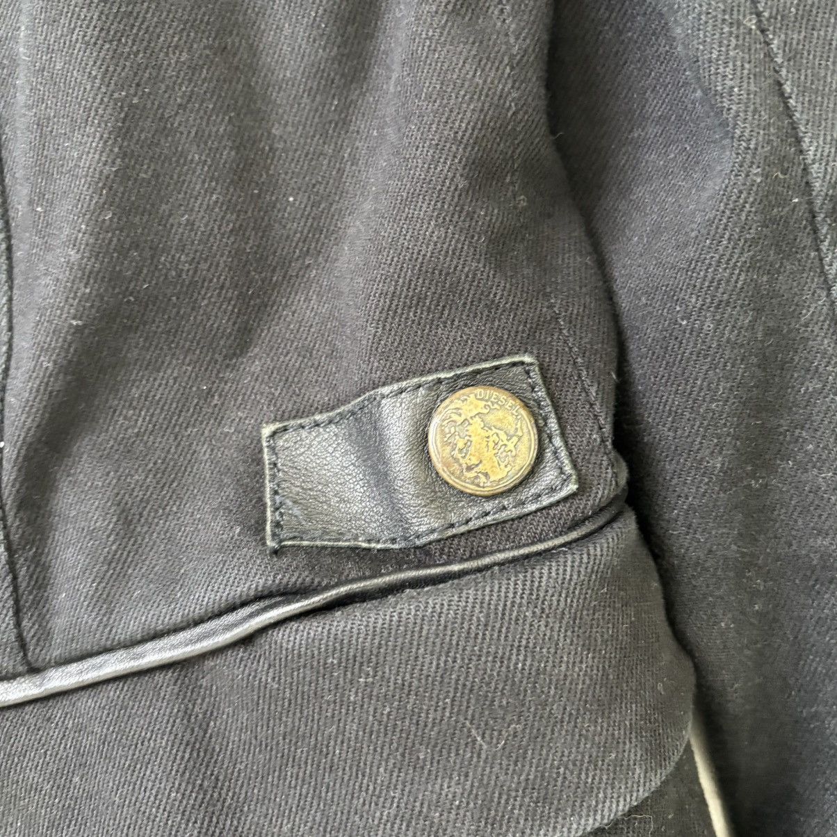 Diesel Leather Repair Distressed Blazer Size US M / EU 48-50 / 2 - 6 Thumbnail