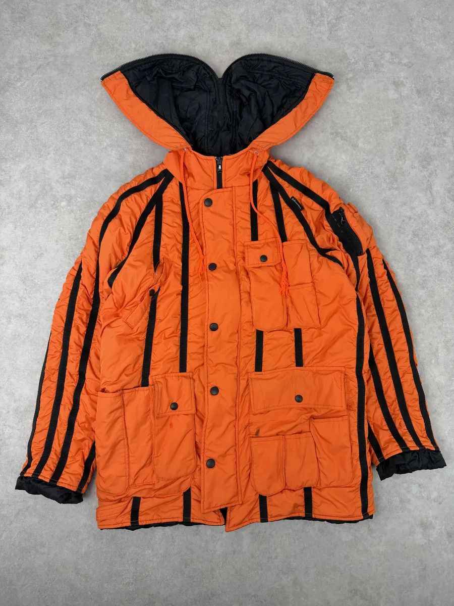 Dolce & Gabbana AW2003 Dolce & Gabbana Orange & Black Lined Ultra Hooded Size US M / EU 48-50 / 2 - 7 Thumbnail