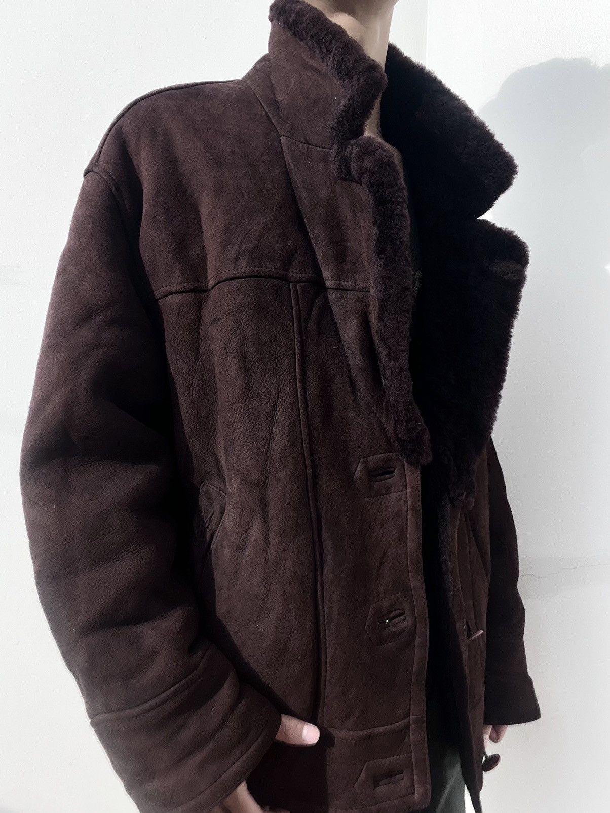 Yves Saint Laurent 90s Yves Saint Laurent Fur Leather Jacket Size US XL / EU 56 / 4 - 1 Thumbnail