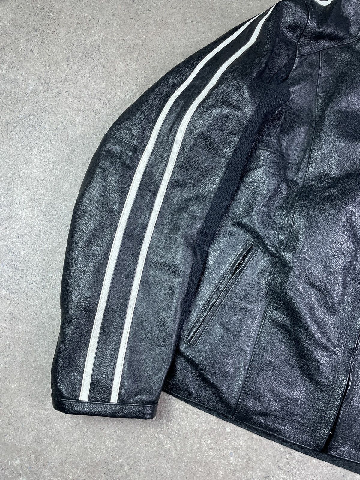 Vintage Vintage Y2K Lewis Racing Motocycle Leather Jacket Size XL / US 12-14 / IT 48-50 - 4 Thumbnail