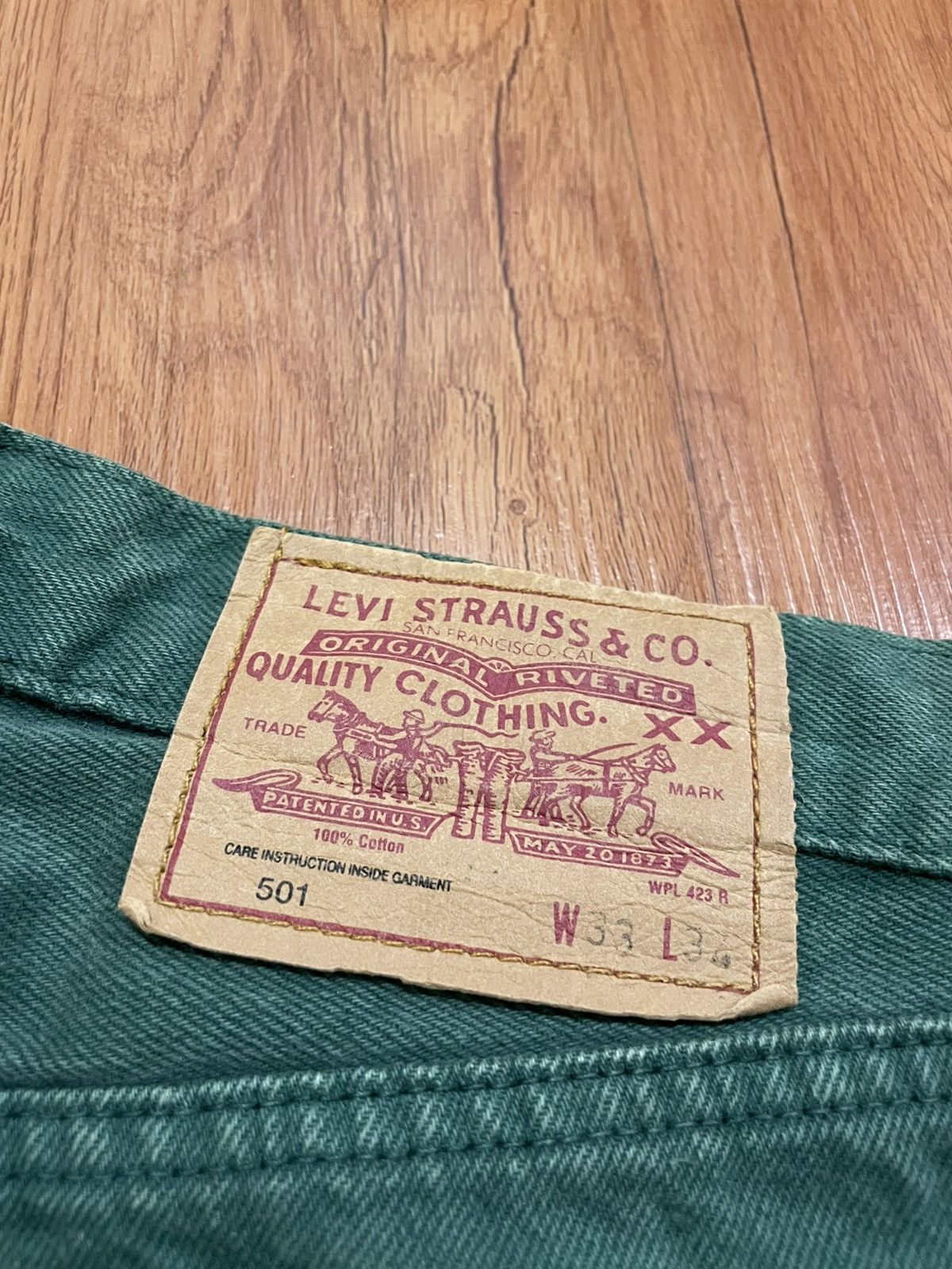 Levi's Vintage Clothing Vintage 501 Levis Made in Usa Custom Handmade Sashiko Boro Size US 32 / EU 48 - 3 Thumbnail