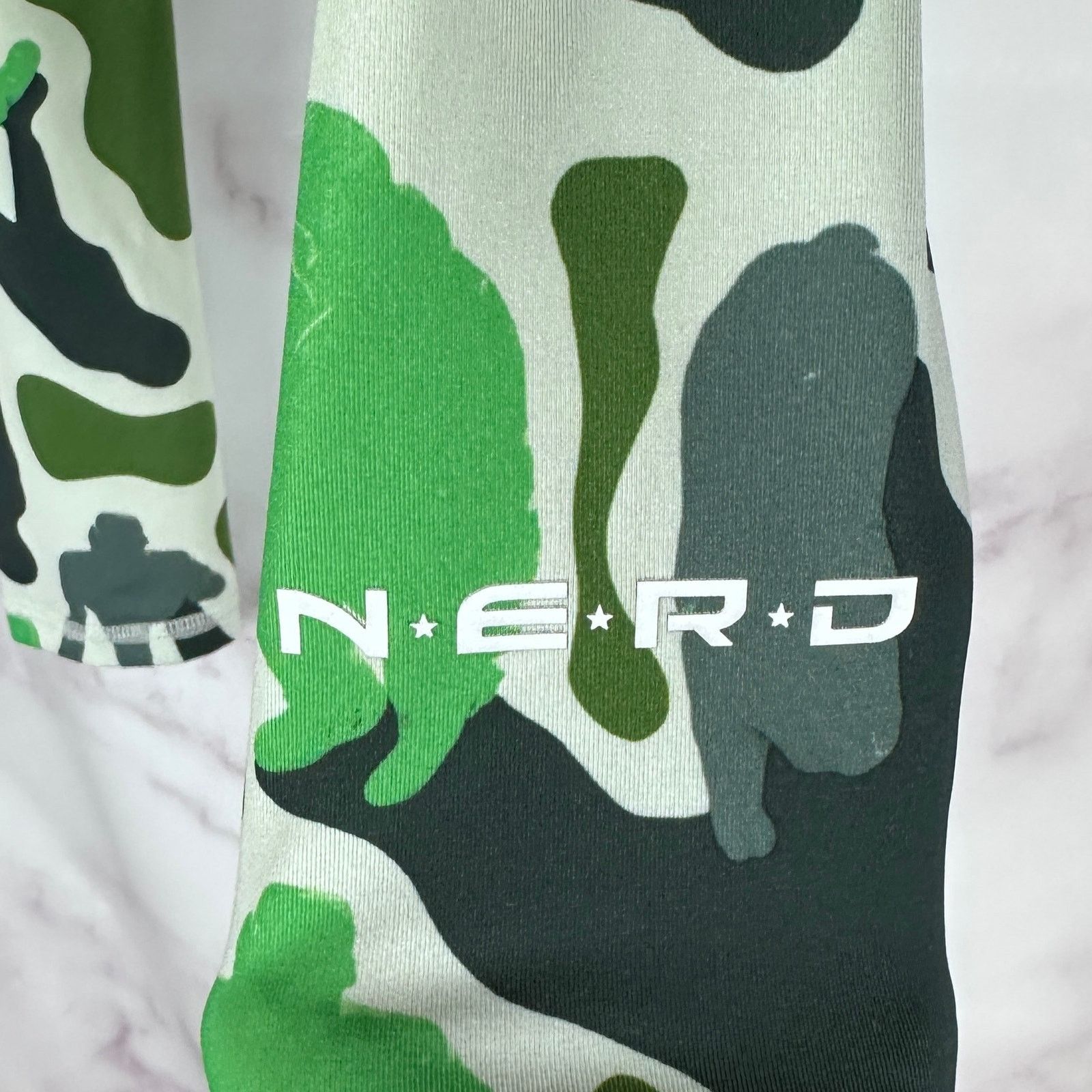 Adidas N.E.R.D. Green Techfit Leggings Size US 30 / EU 46 - 4 Thumbnail