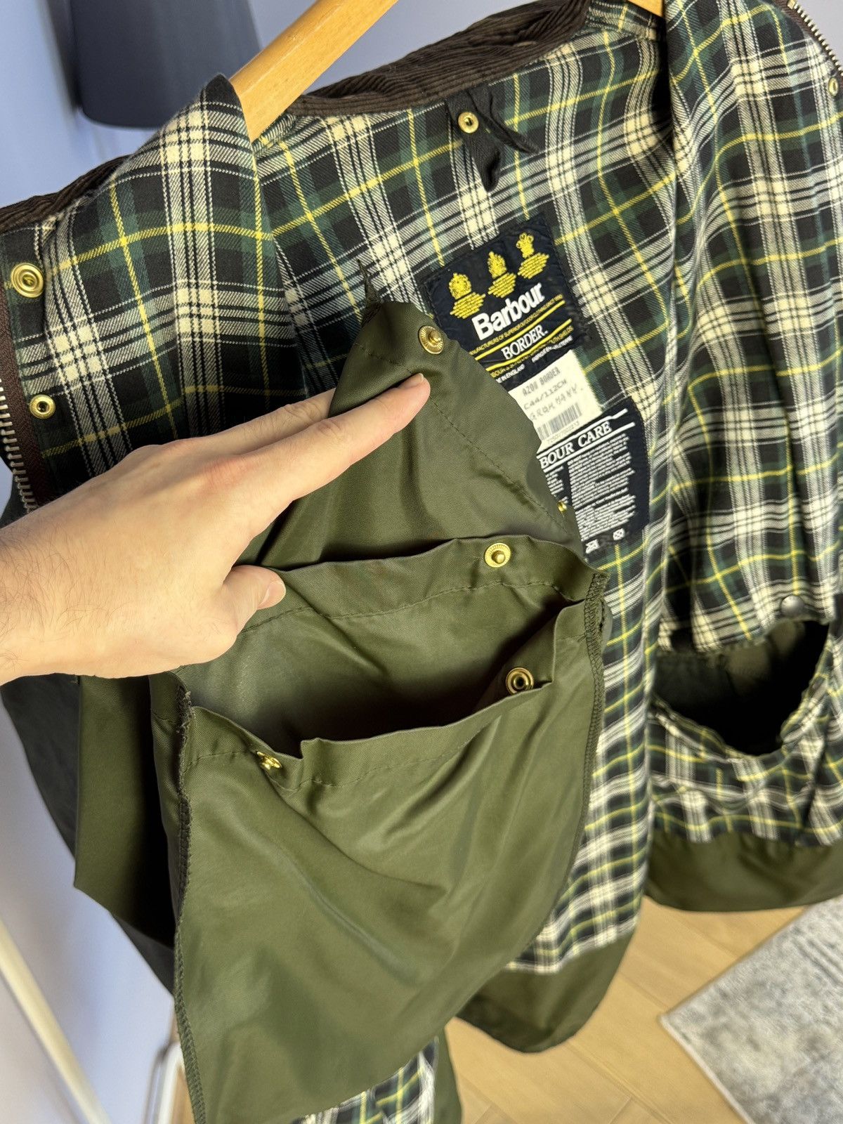 Barbour Vintage 90’s Barbour A200 Border Jacket Full Set Size US XL / EU 56 / 4 - 18 Thumbnail