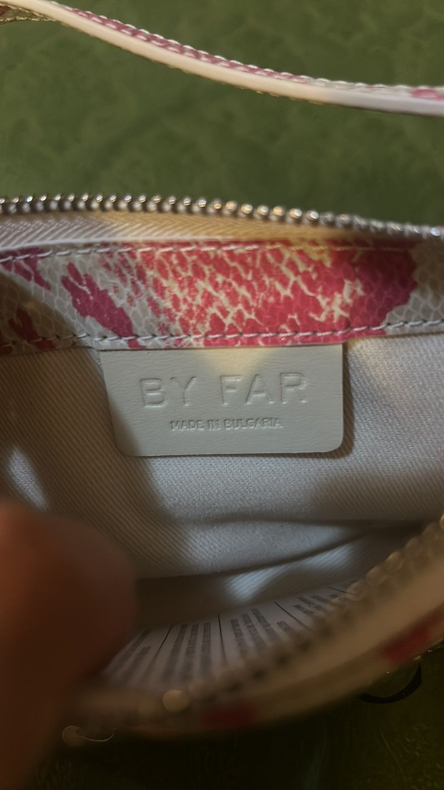 By Far BY FAR Pink Rachel Mini Leather Shoulder Bag Size ONE SIZE - 4 Thumbnail