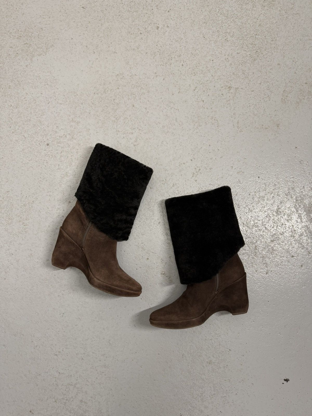 Helmut Lang Helmut Lang Vintage 00s Suede Riding Boots Size US 8.5 / IT 38.5 - 3 Thumbnail