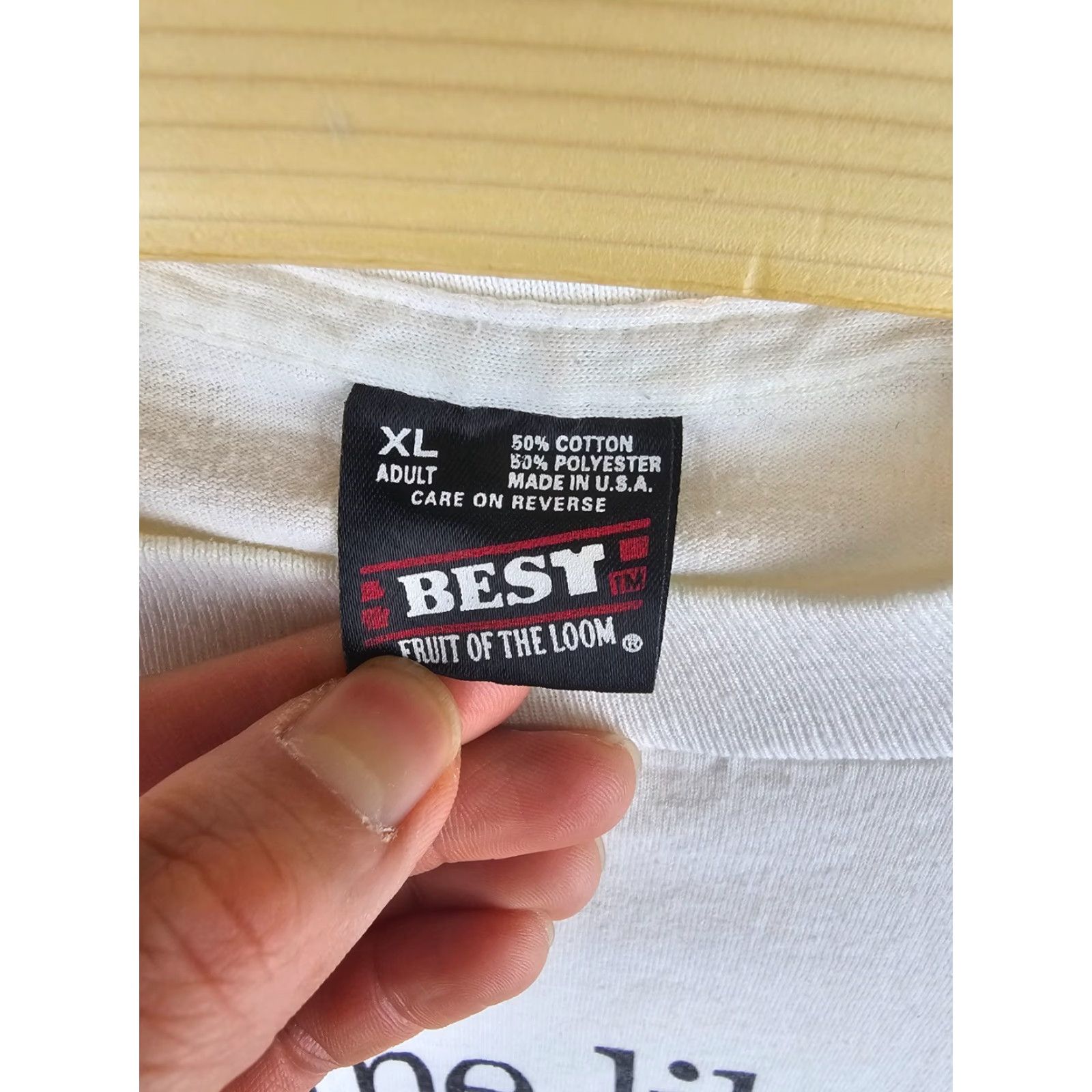 SOMET VINTAGE 90' SOME LIKE IT HOT SINGLE STITCH 50/50 WHITE T-SHIRT XLARGE XS? Size US XL / EU 56 / 4 - 5 Thumbnail