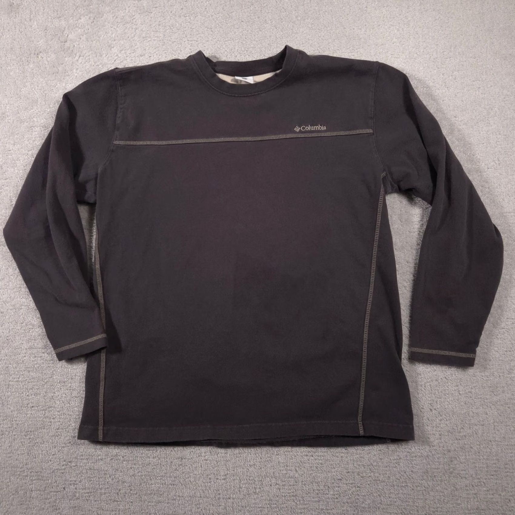 Logo 7 VINTAGE Columbia Shirt Mens XL Gray Long Sleeve Crewneck Outdoor Hiking Logo Size US XL / EU 56 / 4 - 2 Thumbnail