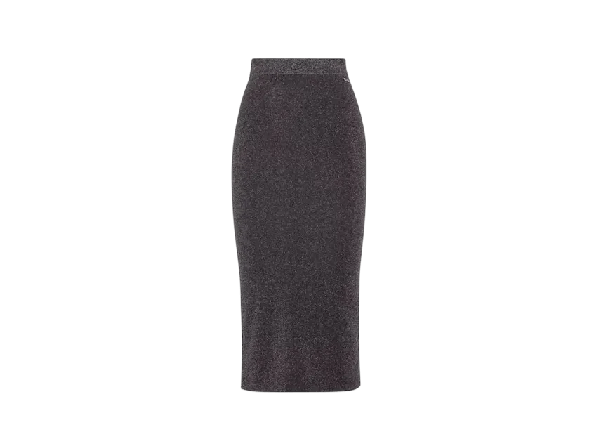 Fendi o1B3y1r0426 Midi Skirt in Black Size 26" / US 2 / IT 38 - 1 Preview
