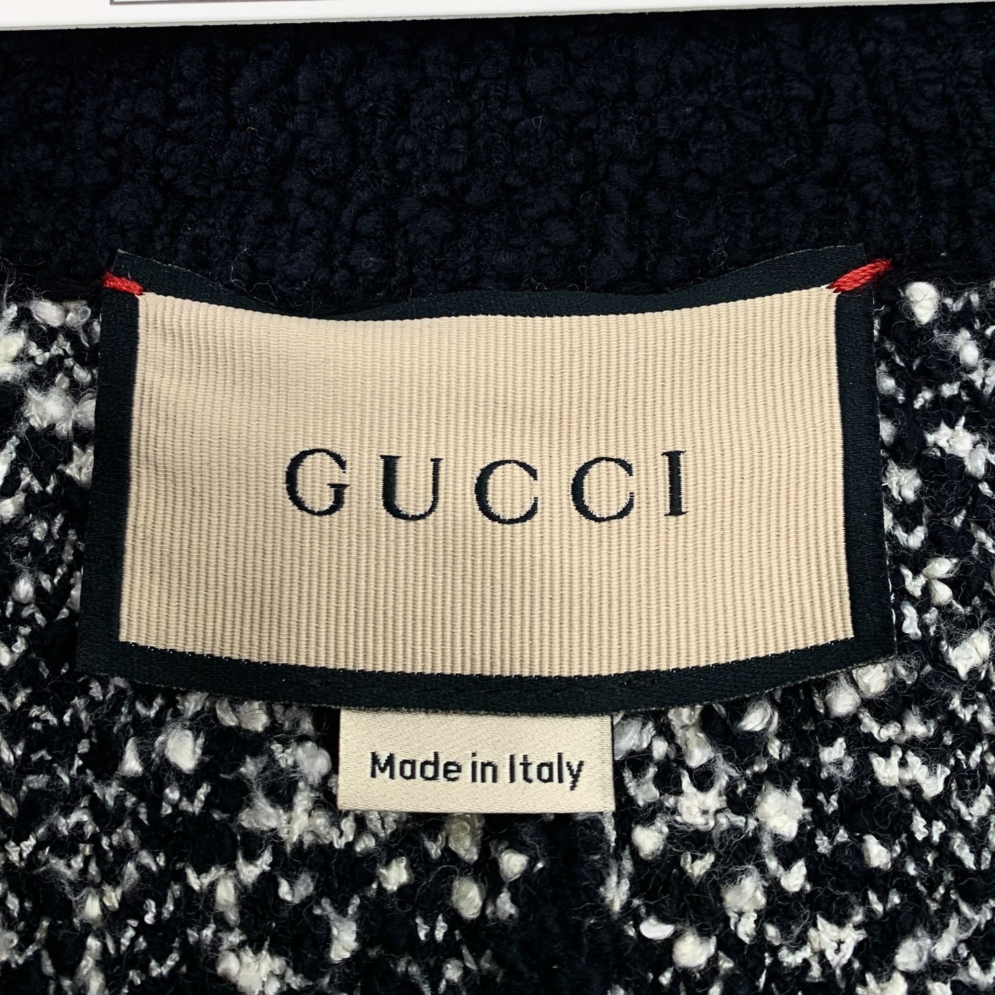 Gucci Gucci Womens Button-Up Wool & Cotton Blend Monogram Cape Jac Size XXS / US 00 / IT 34 - 6 Thumbnail
