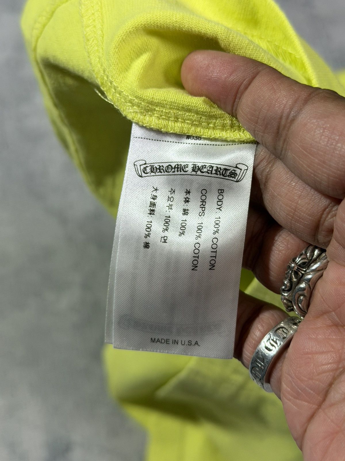 Chrome Hearts Chrome Hearts Matty Boy Lime Green Chain Size US XL / EU 56 / 4 - 9 Thumbnail
