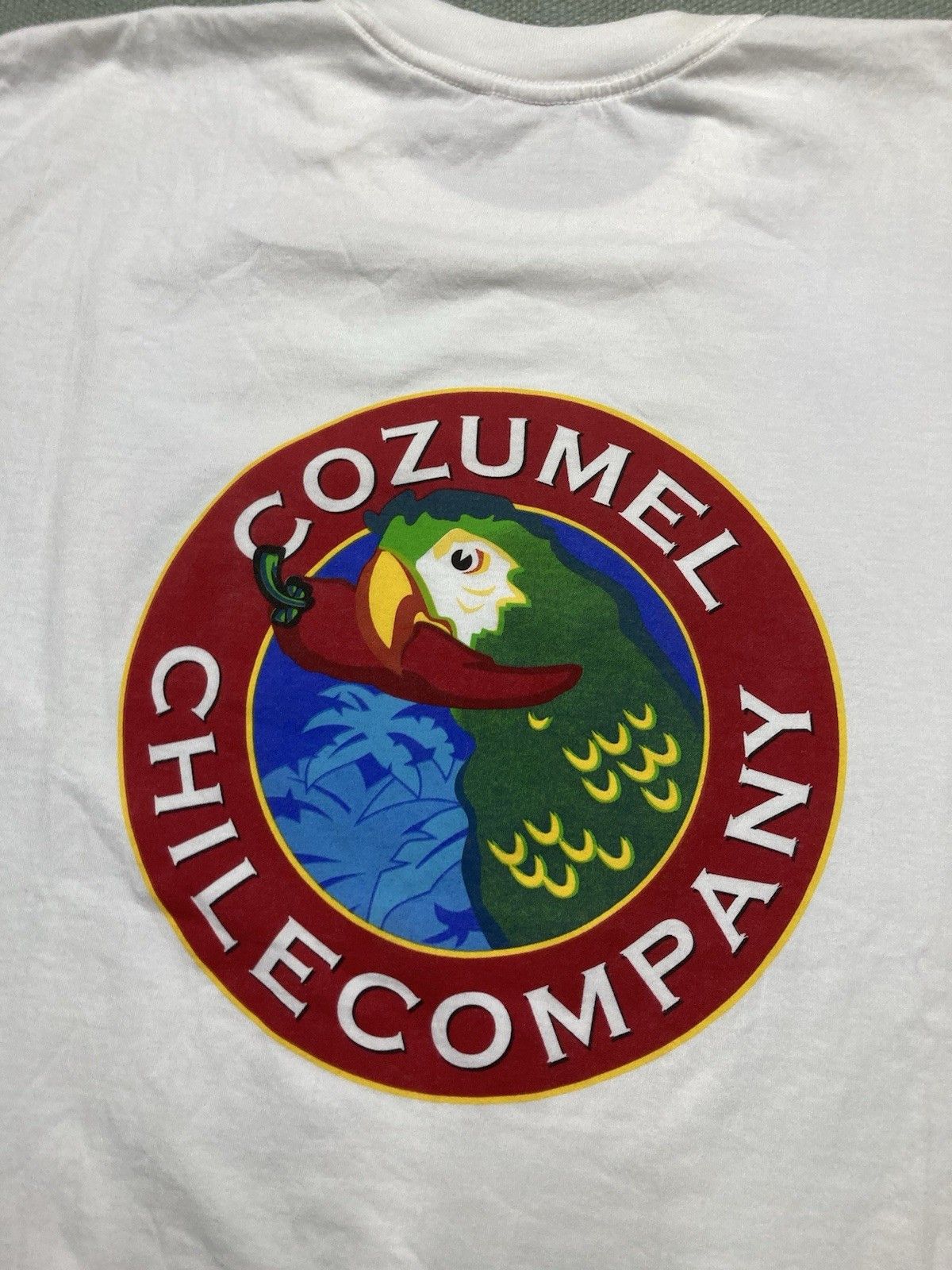 Vintage 90s t shirt Cozumel Chile Company pepper parrot Mexico XL Size US XL / EU 56 / 4 - 2 Thumbnail