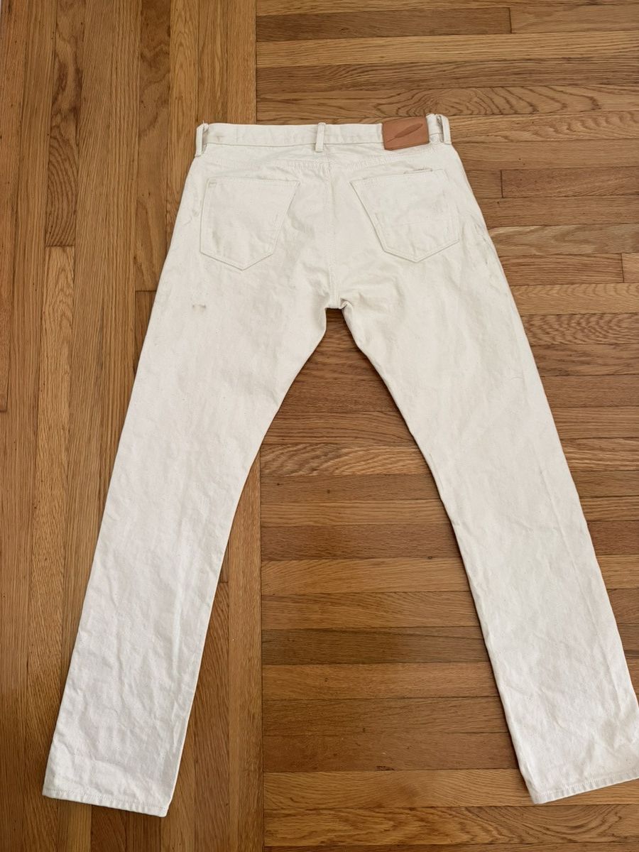 Rogue Territory Rogue Territory Silveridge Ecru Selvedge Denim – Size 33 Size US 33 - 3 Thumbnail