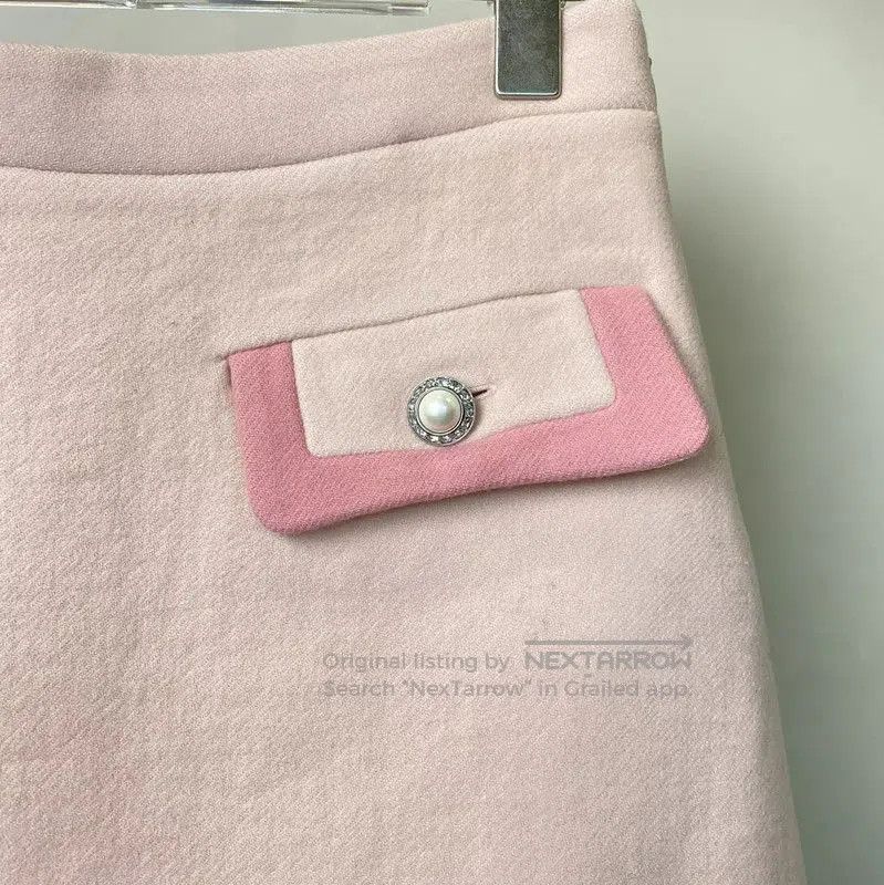 Miu Miu Miu Miu Pink Wool Women's Skirt . Size 23" - 3 Thumbnail
