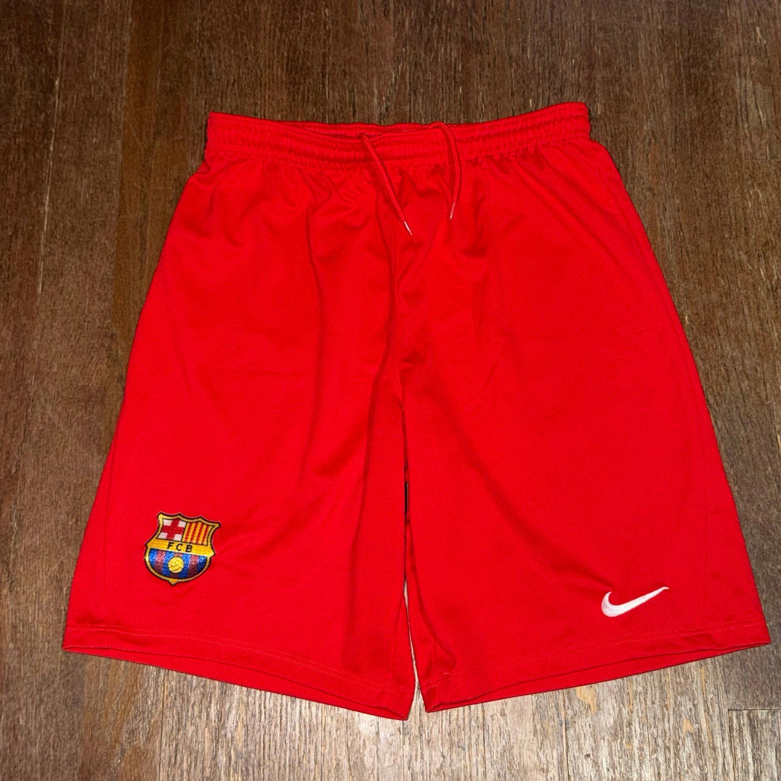 Nike Nike FC Barcelona Red Shorts YXL Mens SM Y2K 90s Rare Size US 30 / EU 46 - 1 Thumbnail