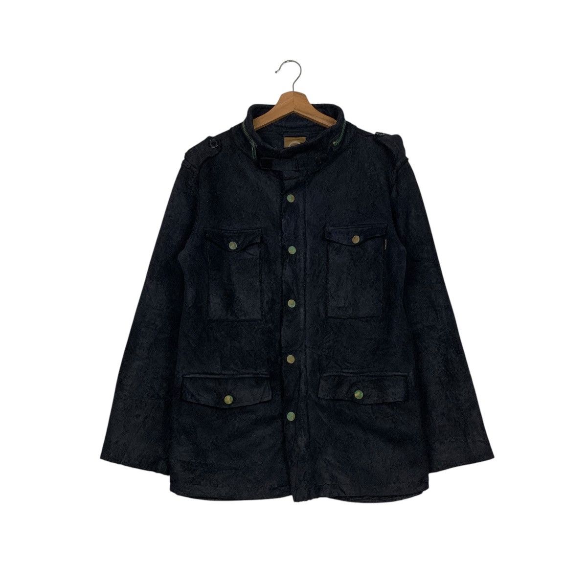 Japanese Brand Vintage 90's OCTOPUS ARMY Dark Field Jacket #2773-C125 Size US M / EU 48-50 / 2 - 1 Thumbnail