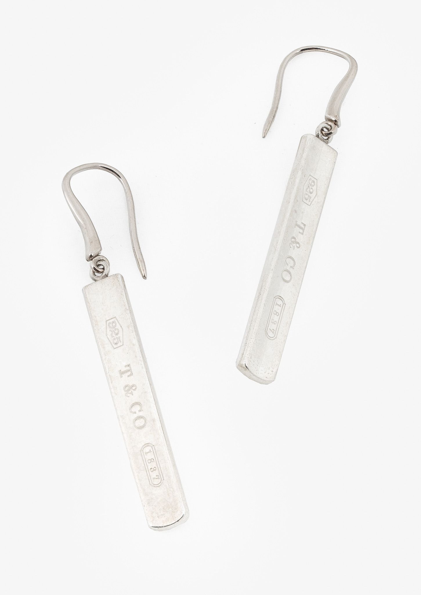 Tiffany & Co. Tiffany & Co. 1837 Sterling Silver Bar Drop Earrings Size ONE SIZE - 1 Thumbnail