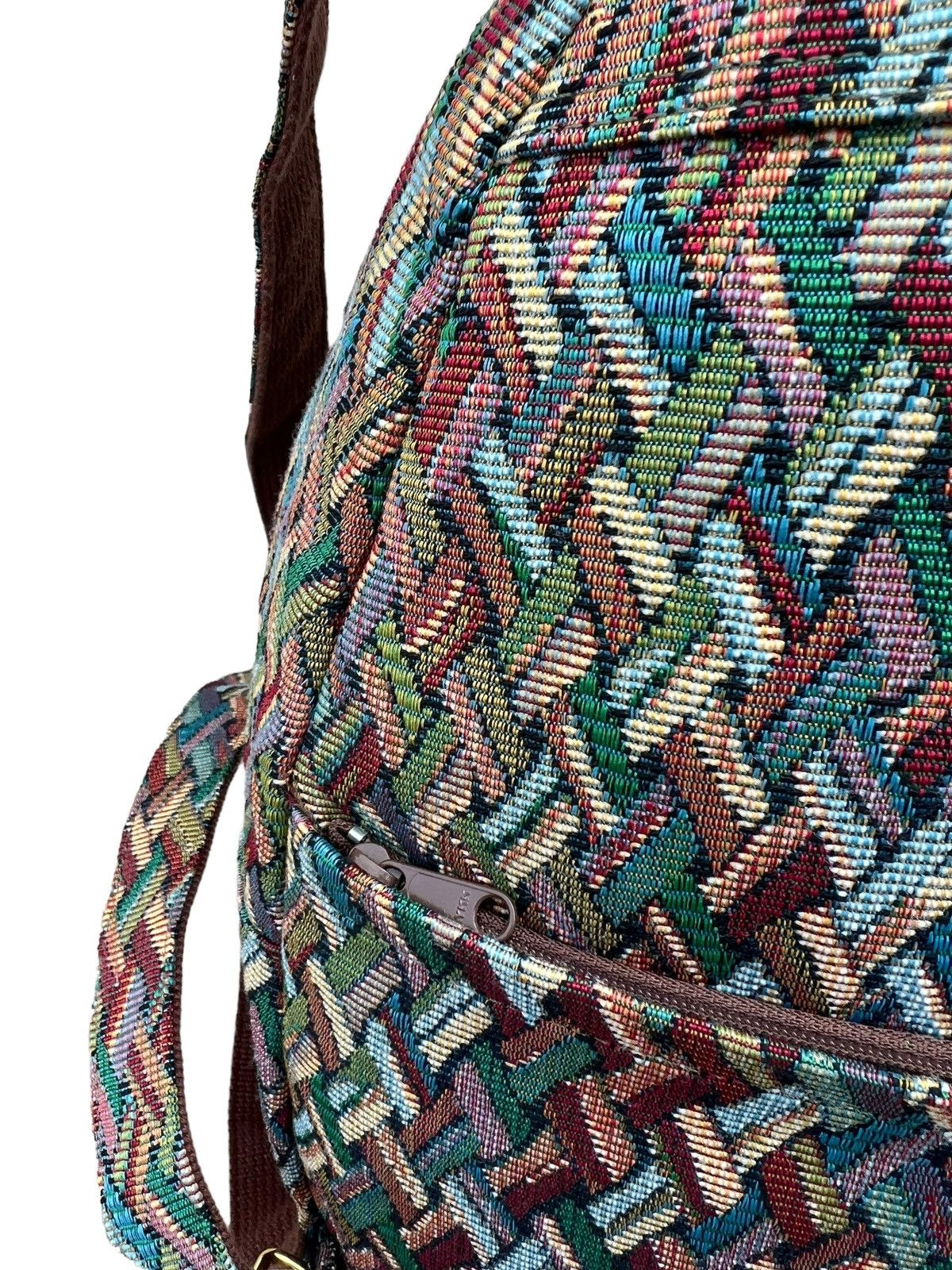 Vintage Vintage Yamatoya Ravi Ravi Japan Jacquard Backpack Bag Size ONE SIZE - 13 Thumbnail