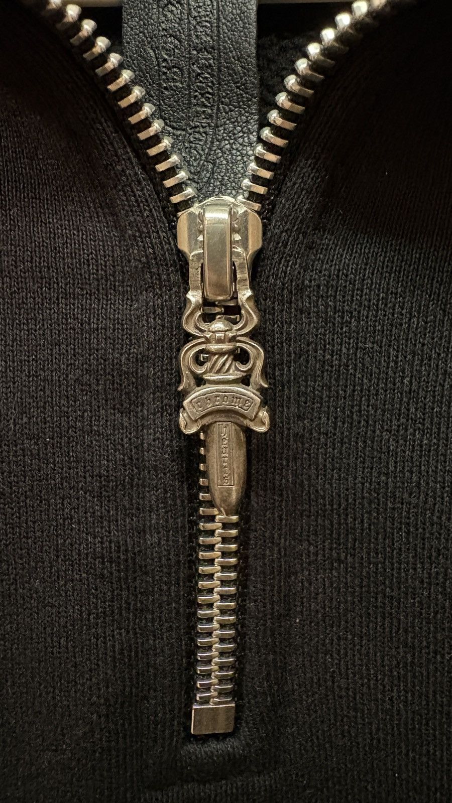 Chrome Hearts Chrome Hearts Cross Patch Half Zip Black M Size US M / EU 48-50 / 2 - 7 Thumbnail
