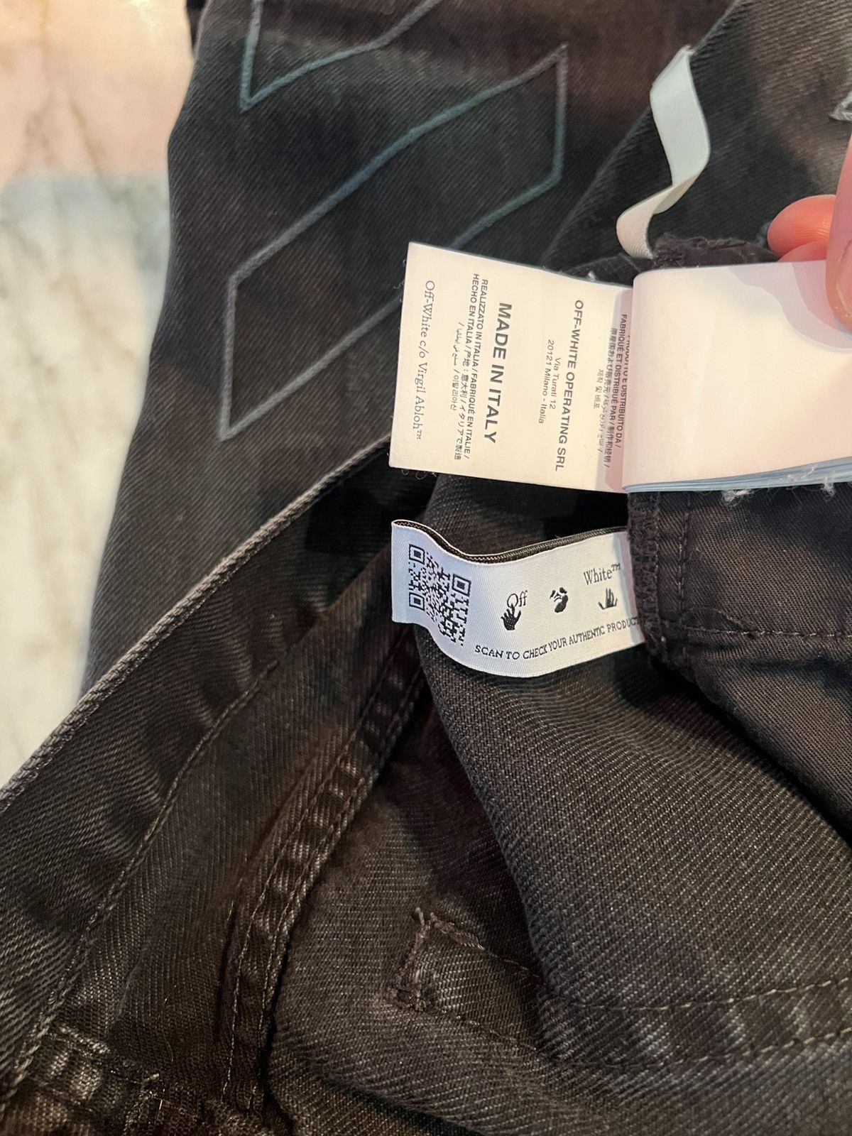 Off-White Black OFF-WHITE denims Size US 31 - 4 Thumbnail
