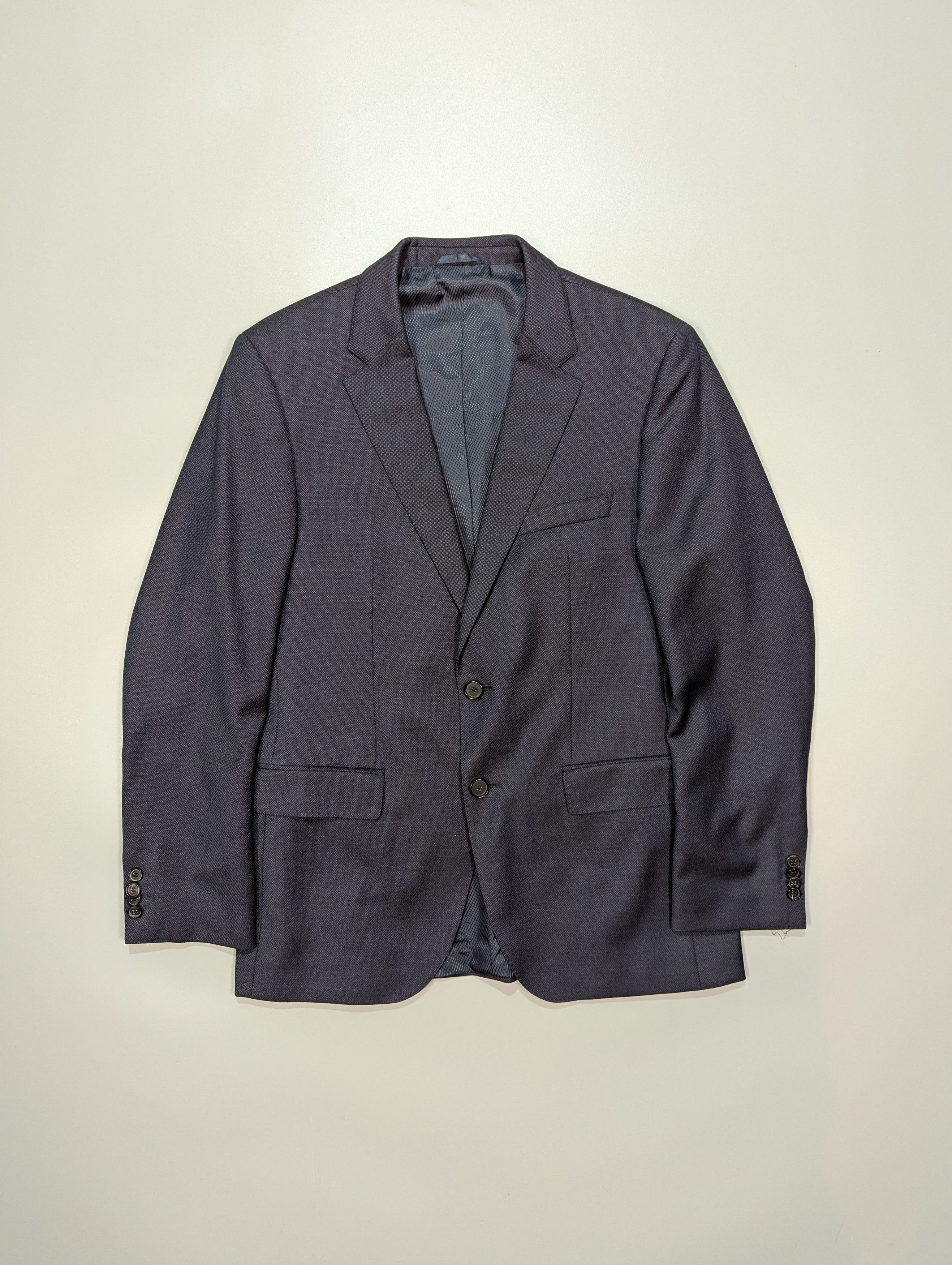 HUGO BOSS Ermenegildo ZEGNA Authentic Wool Dark Gray Blazer