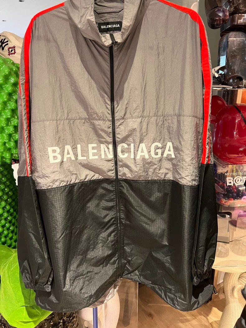 Balenciaga Grey zip-up jacket