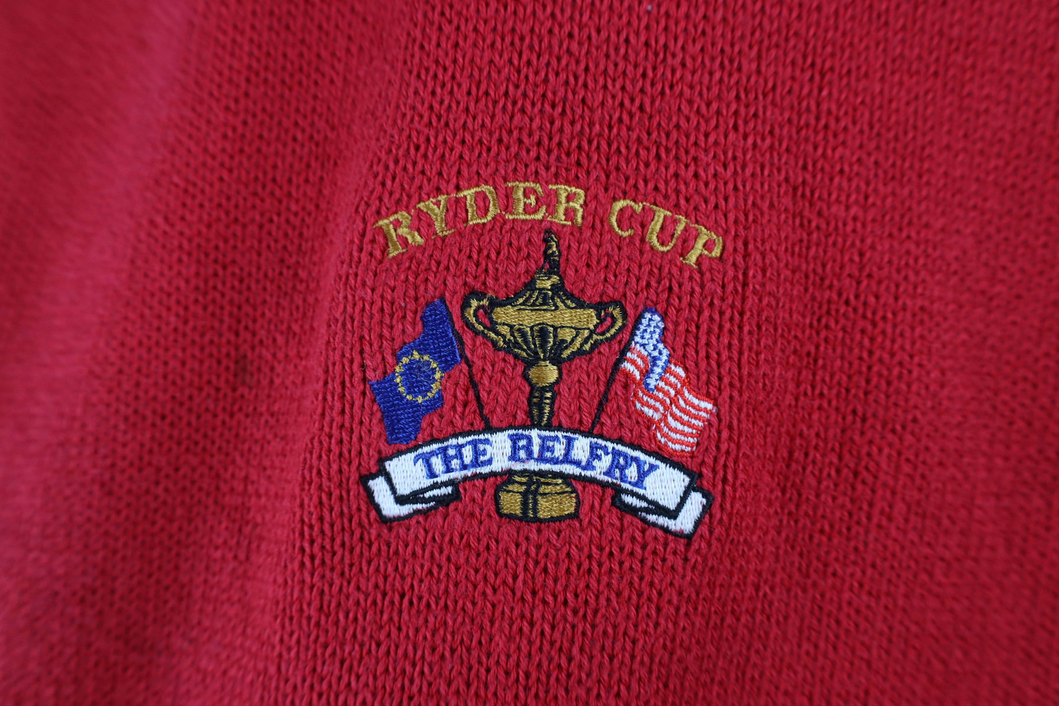 Vintage Vintage 90s Cup The Belfry Golf Cotton Knit Sweater USA Size US XL / EU 56 / 4 - 4 Thumbnail