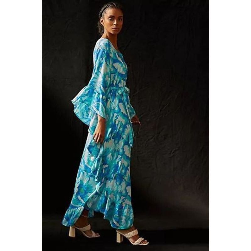 Anthropologie New Anthropologie Bel Kazan Floral Kaftan $150 ONESIZE Size ONE SIZE - 3 Thumbnail