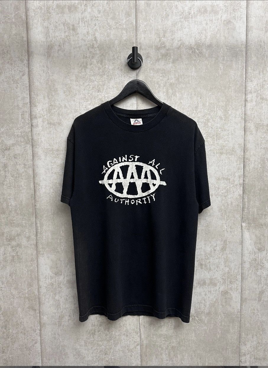 Band Tees × Vintage Vintage Against All Authority Band T-Shirt Size US L / EU 52-54 / 3 - 1 Thumbnail