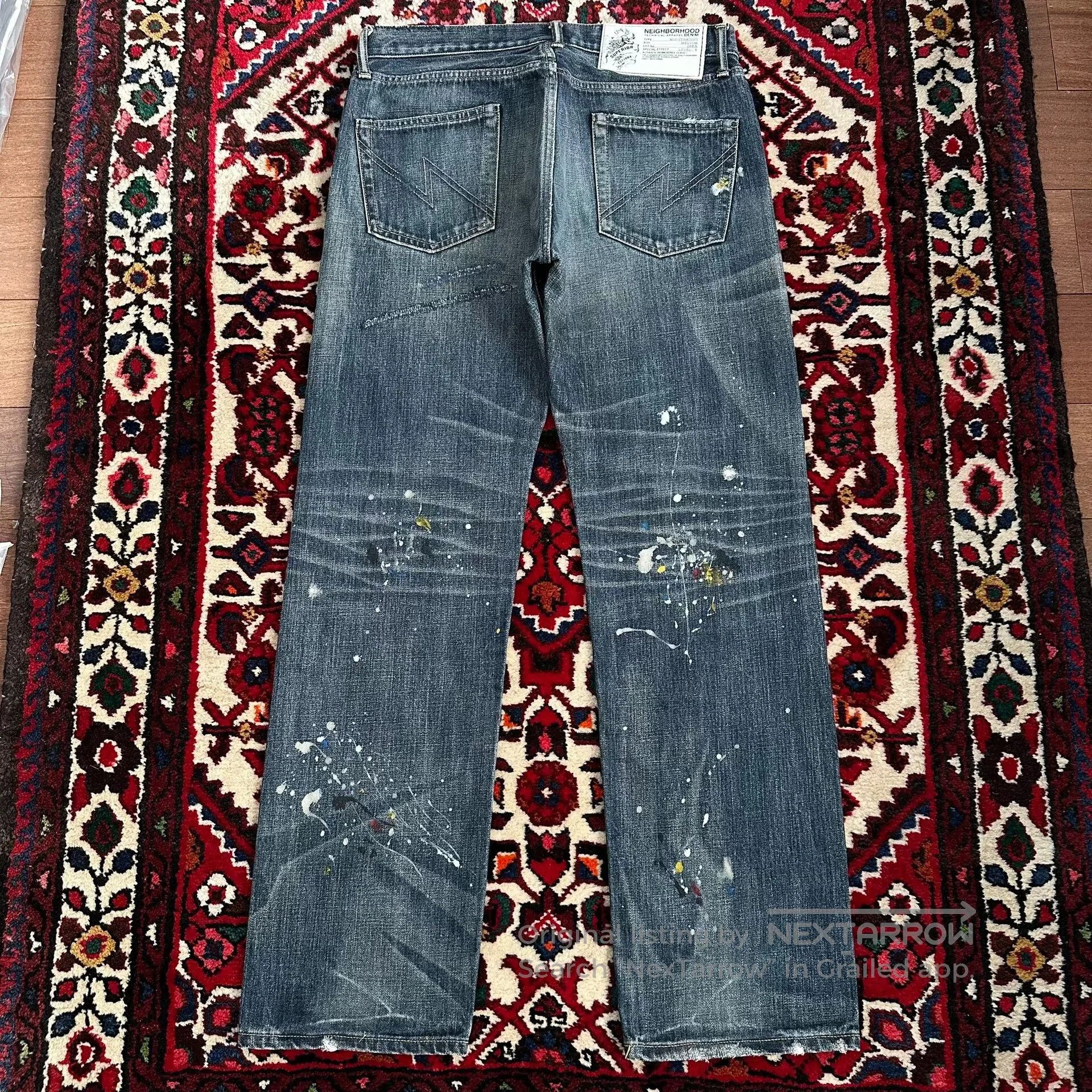 Neighborhood neighborhood splatter denim pants mid size. Size US 32 / EU 48 - 2 Thumbnail