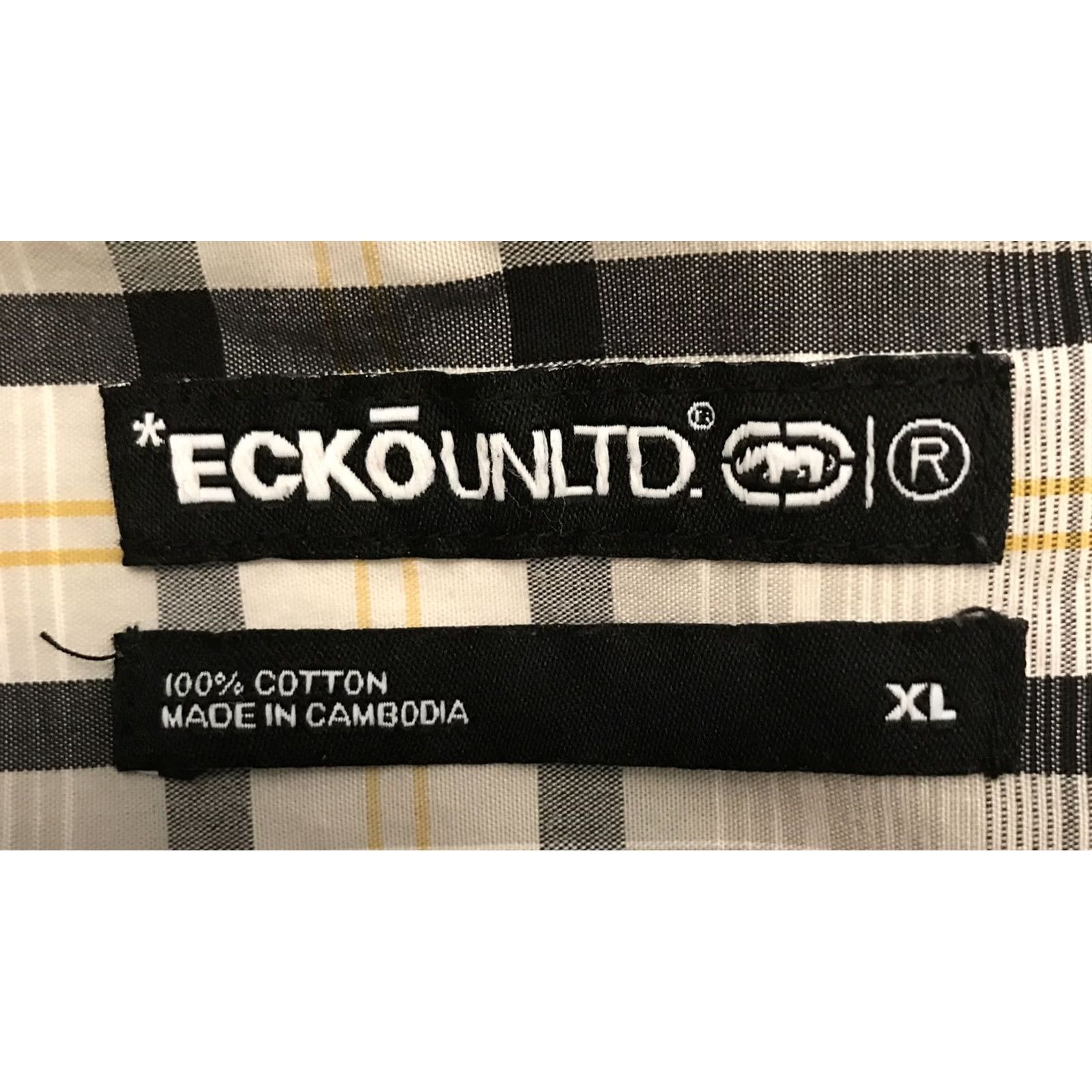 Ecko Unltd. Ecko Unltd. Shirt Button-Up Short Sleeve Plaid XL Multicolor Pocket Button-Down Men Size US XL / EU 56 / 4 - 3 Thumbnail