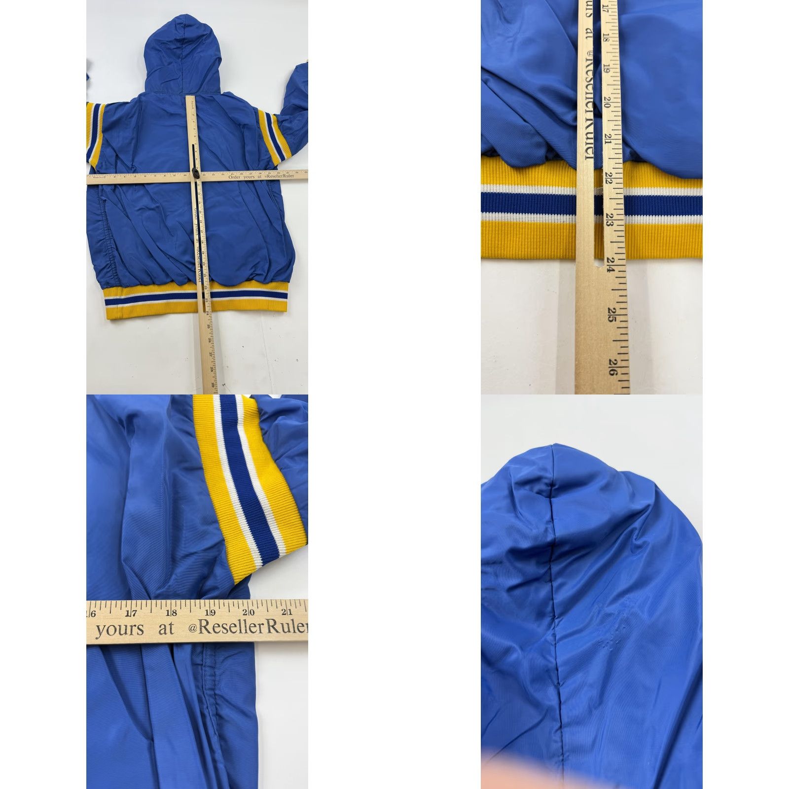 Russell Athletic VINTAGE Russell Athletic Jacket Mens M Blue Hooded 1/2 Zip Striped 90s Windbreaker Casual Activewear Mens Size US M / EU 48-50 / 2 - 8 Thumbnail