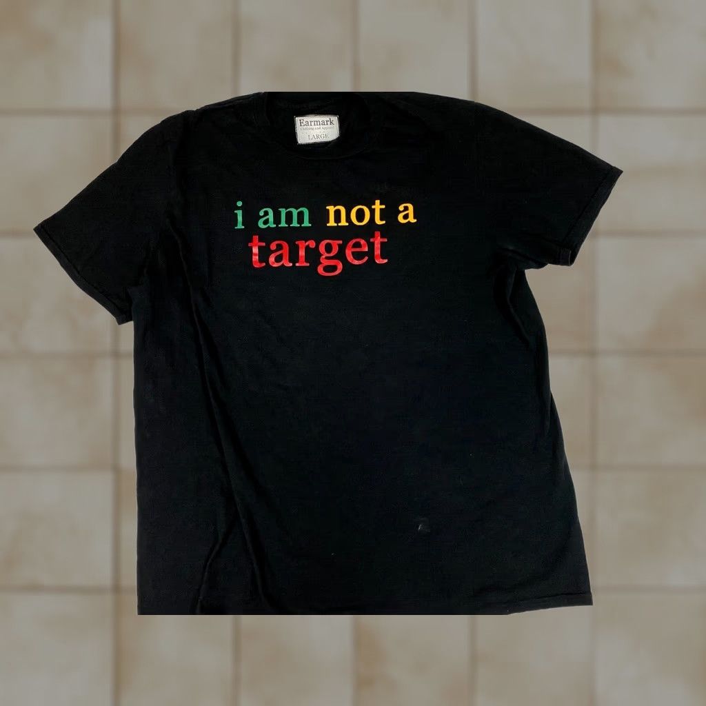Vintage Not a target Mens Shirt L black Earmack Cotton Polyester Logo Short Sleeve Regular Vintage No Size US L / EU 52-54 / 3 - 1 Thumbnail