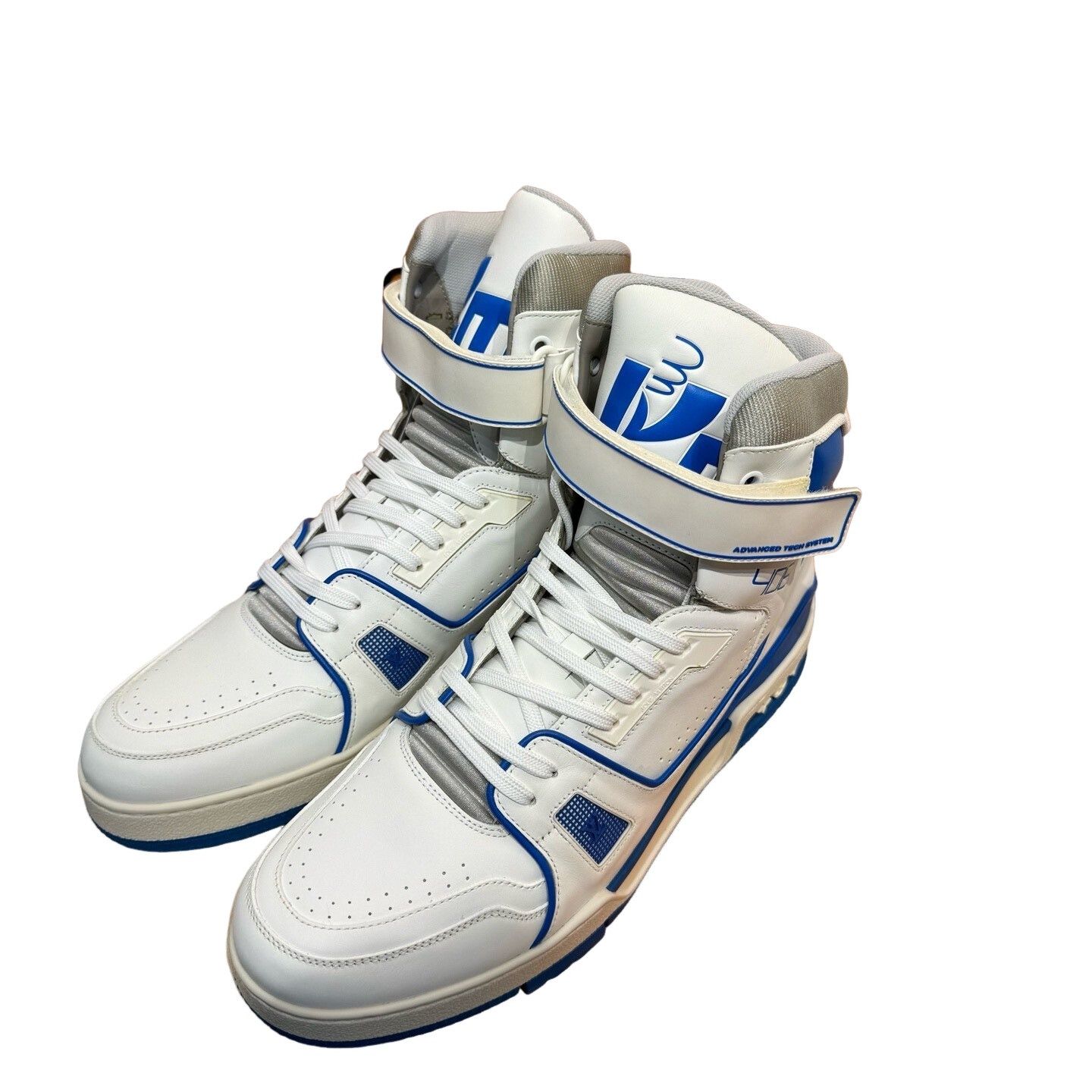 Louis Vuitton Louis Vuitton Blue White Trainer Hi-Top Sneakers US 9.5 Size US 9.5 / EU 42-43 - 1 Thumbnail