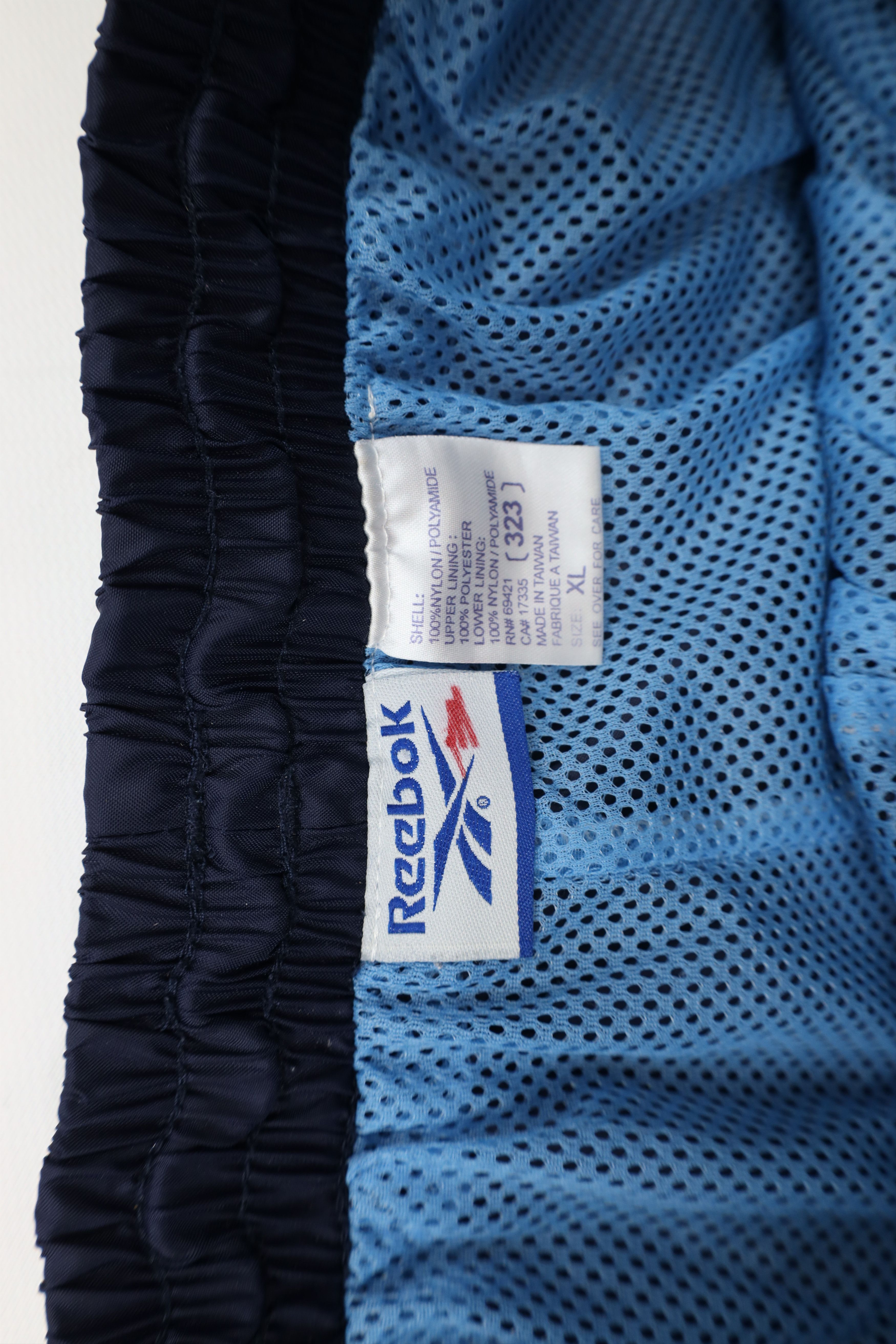 Reebok × Vintage Vintage 90s Reebok Logo Lined Windbreaker Joggers Pants Blue Size US 38 / EU 54 - 8 Thumbnail