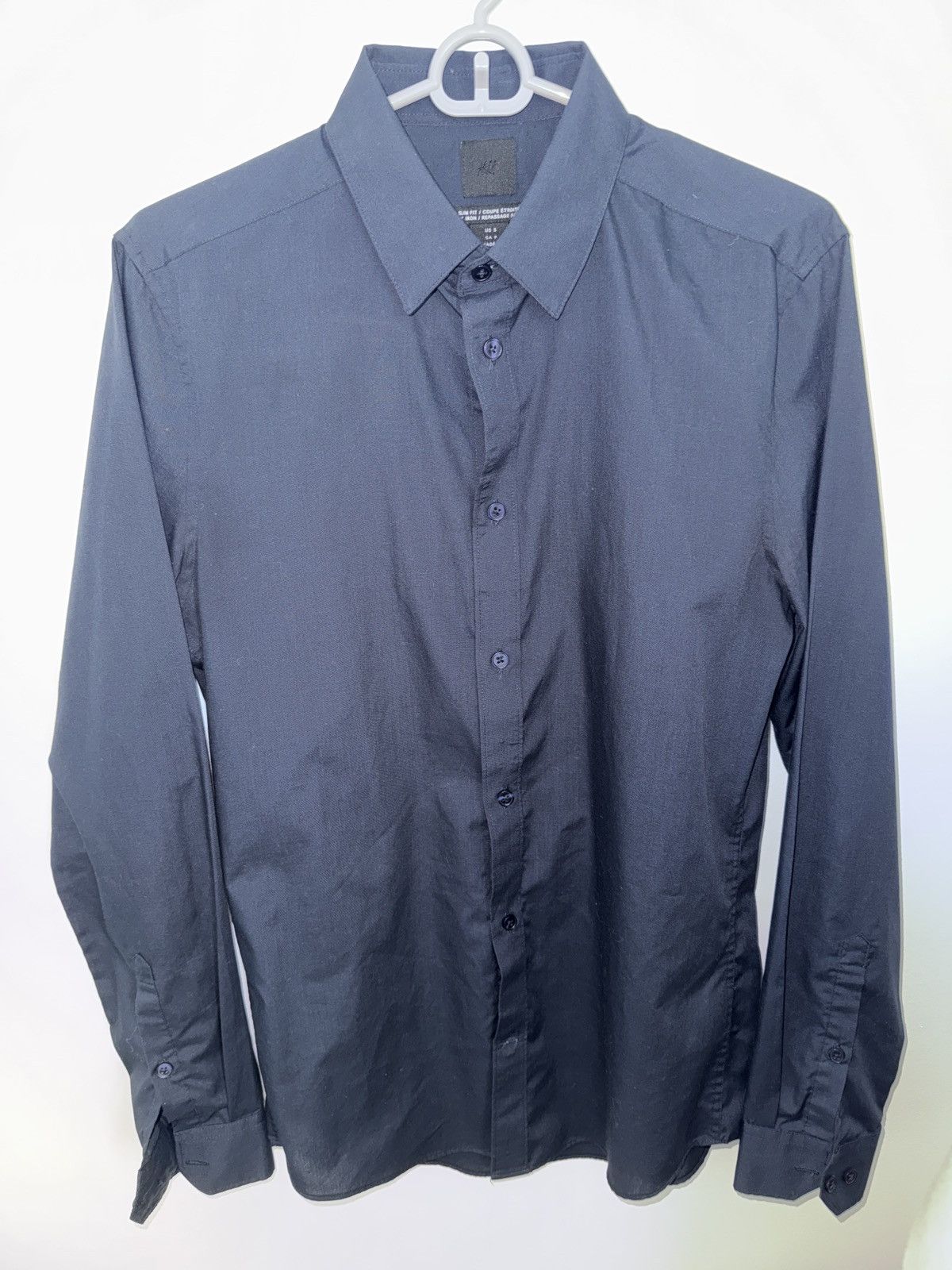 H&M H&M Navy Button Down Shirt Size 36S - 1 Thumbnail