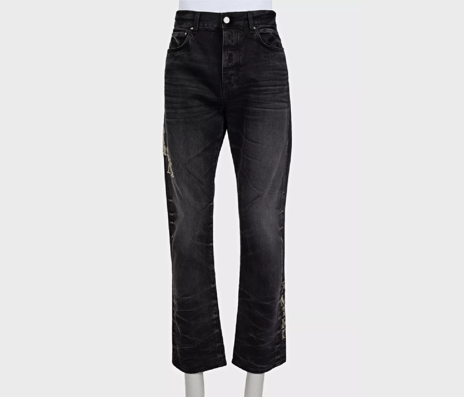 Amiri Amiri Black Stripe Jeans US33 M Size US 33 - 1 Thumbnail