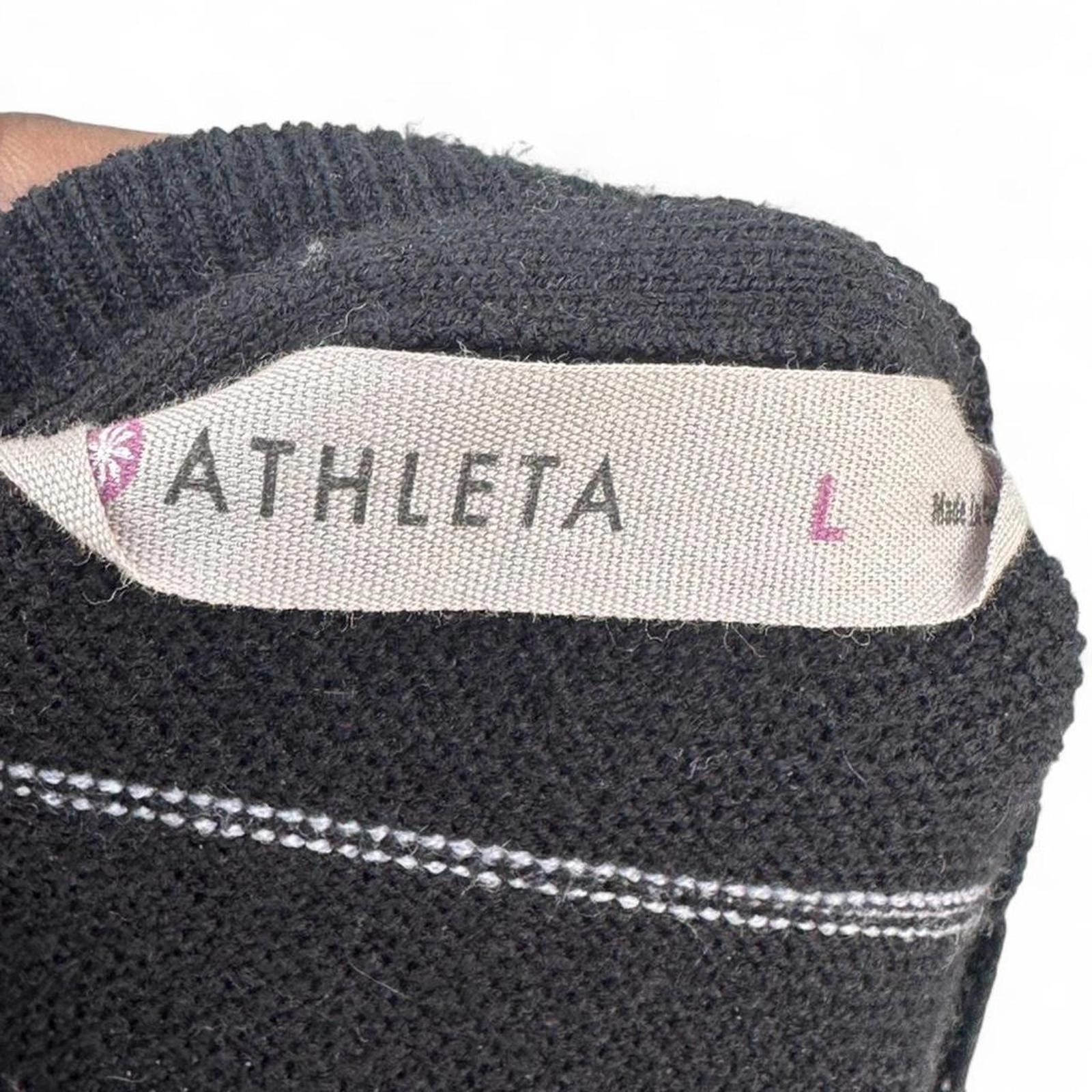 Other Black and white striped Athleta dress #stripedress Size L / US 10 / IT 46 - 3 Thumbnail