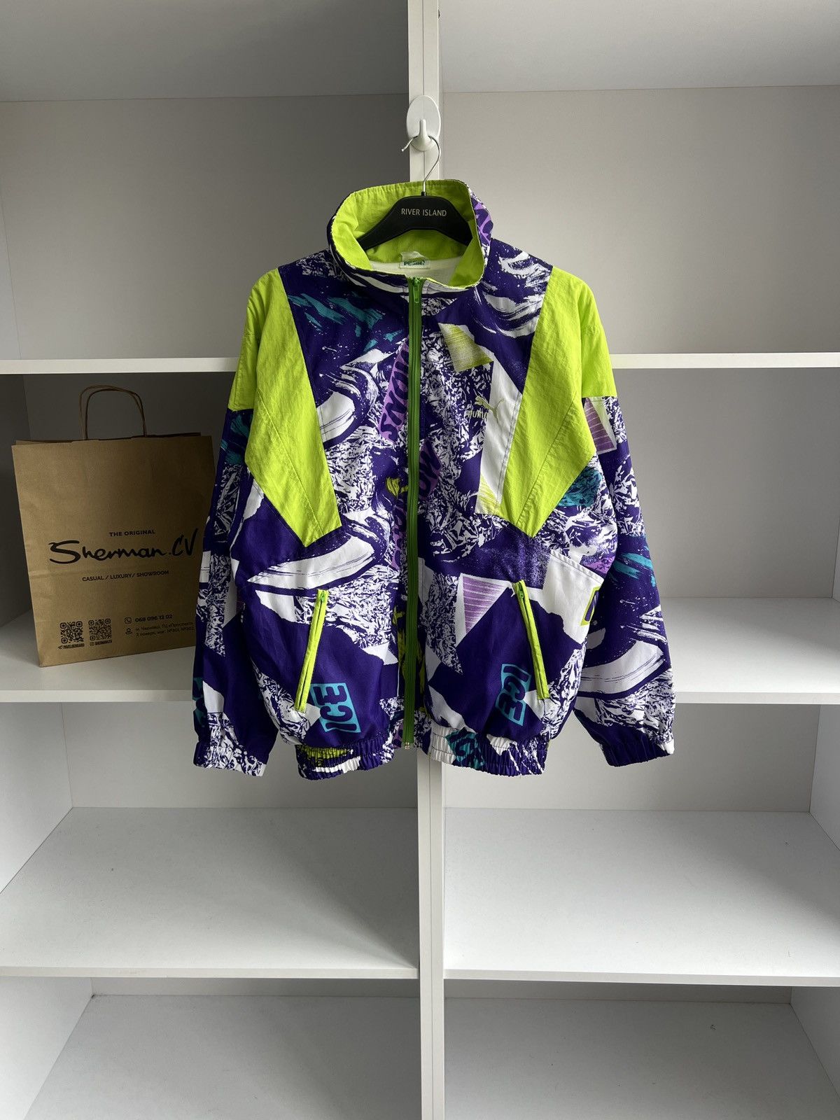 Puma × Vintage Vintage Puma Sports Jacket Track 90s Mens Size US M / EU 48-50 / 2 - 1 Thumbnail
