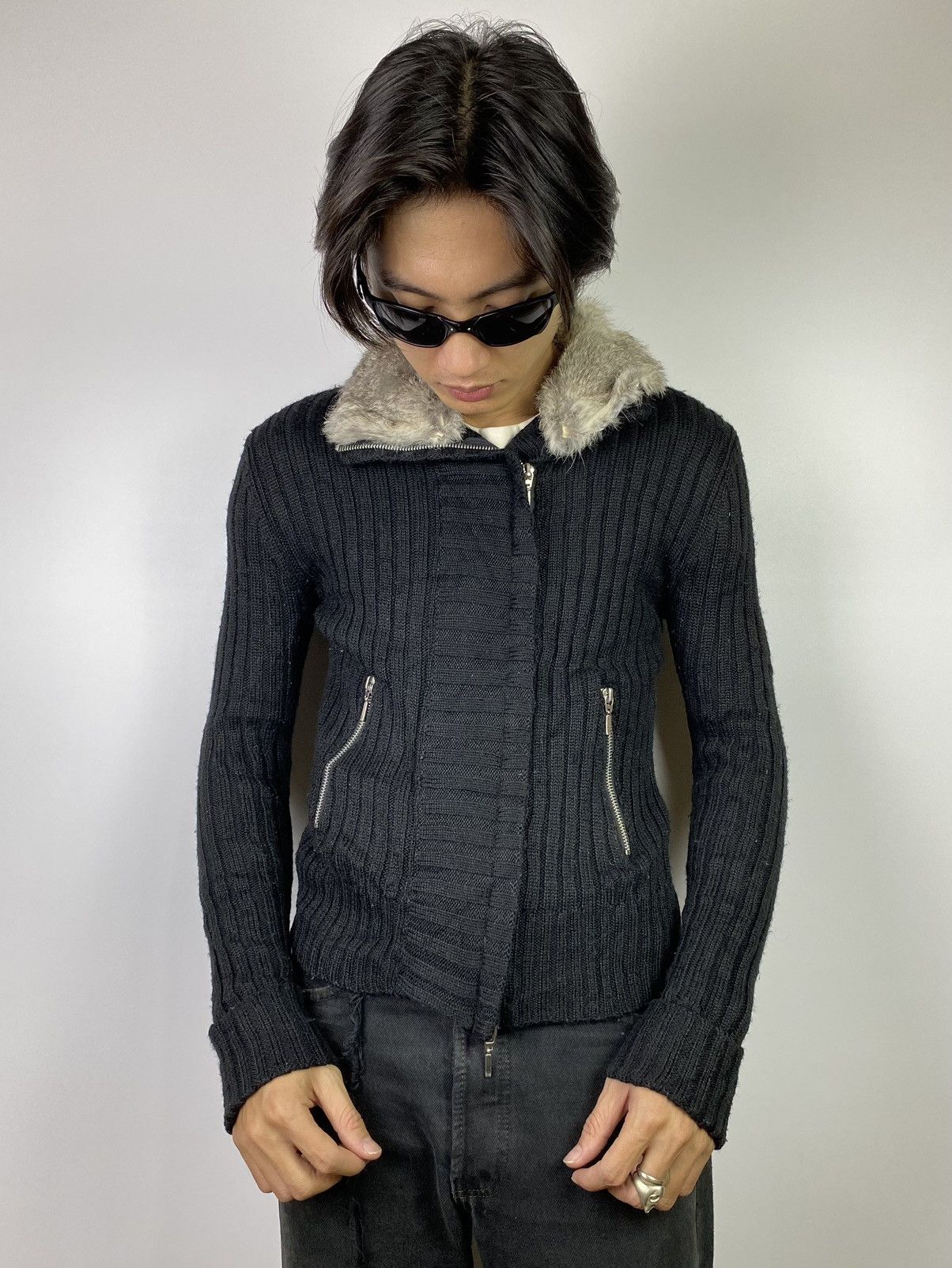 Japanese Brand Fur knitted leon basic ifsixwasnine gothic style Size US S / EU 44-46 / 1 - 5 Thumbnail