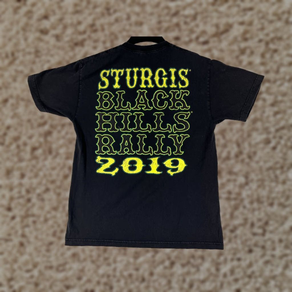 Vintage Sturgis Shirt Womens Large Black Cotton Black Hills Rally 2019 Skull Bikes Shirt Womens Large Black 2019 Sturgis Size L / US 10 / IT 46 - 1 Thumbnail