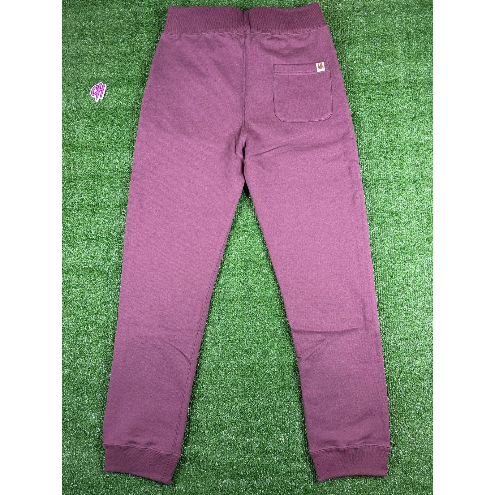 Bape Bape Shark Burgundy Slim Fit Sweatpants Size Large Size US 34 / EU 50 - 6 Thumbnail