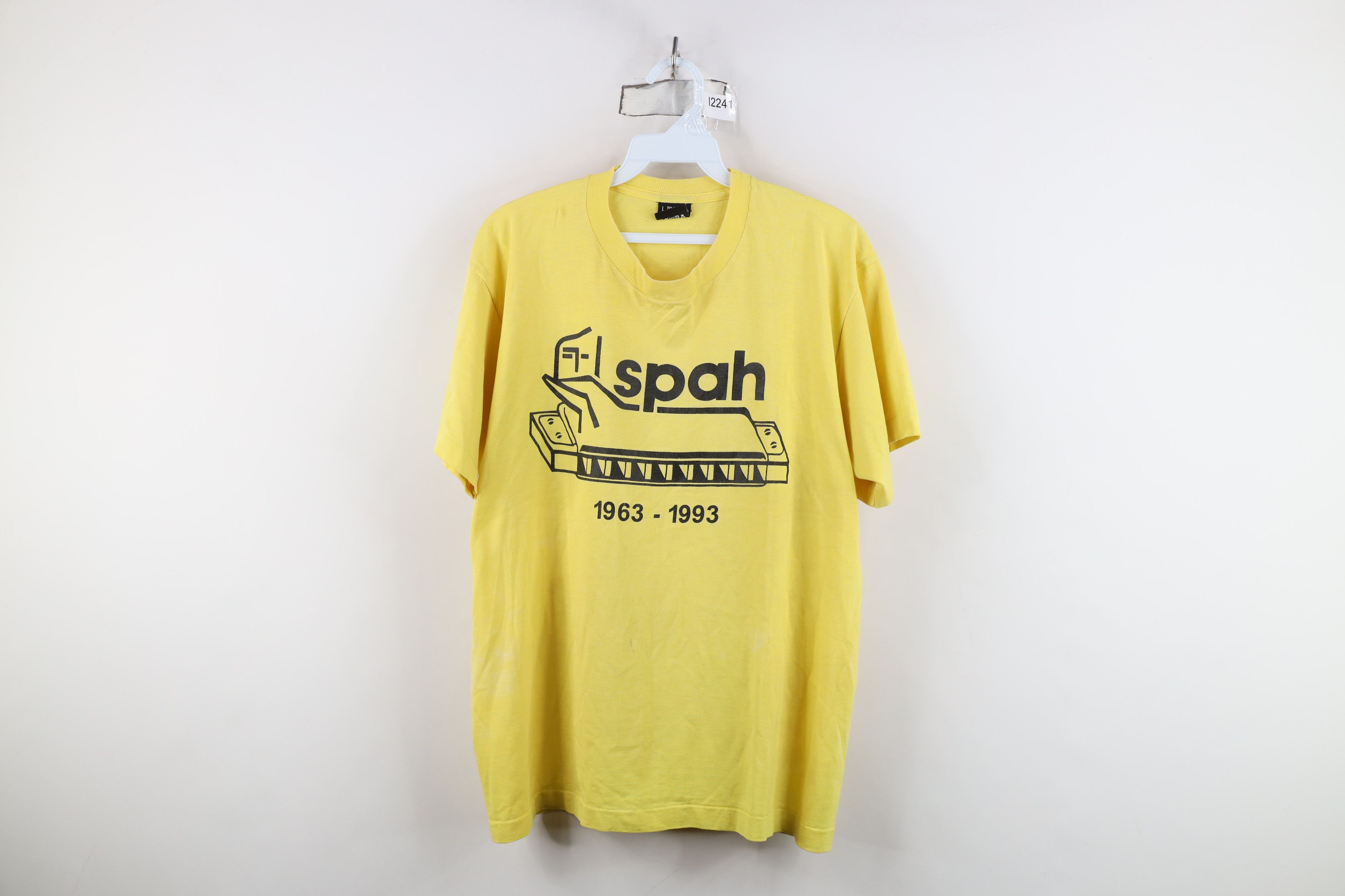 Vintage Vintage 90s Preservation Advancement of Harmonicas T-Shirt Size US L / EU 52-54 / 3 - 1 Thumbnail