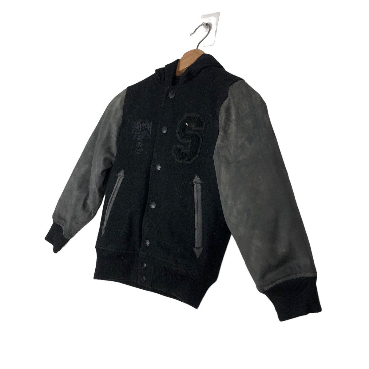 Stussy 🔥Vtg Varsity Jacket Stussy Big Logo For CHILDREN!! Size US M / EU 48-50 / 2 - 11 Thumbnail